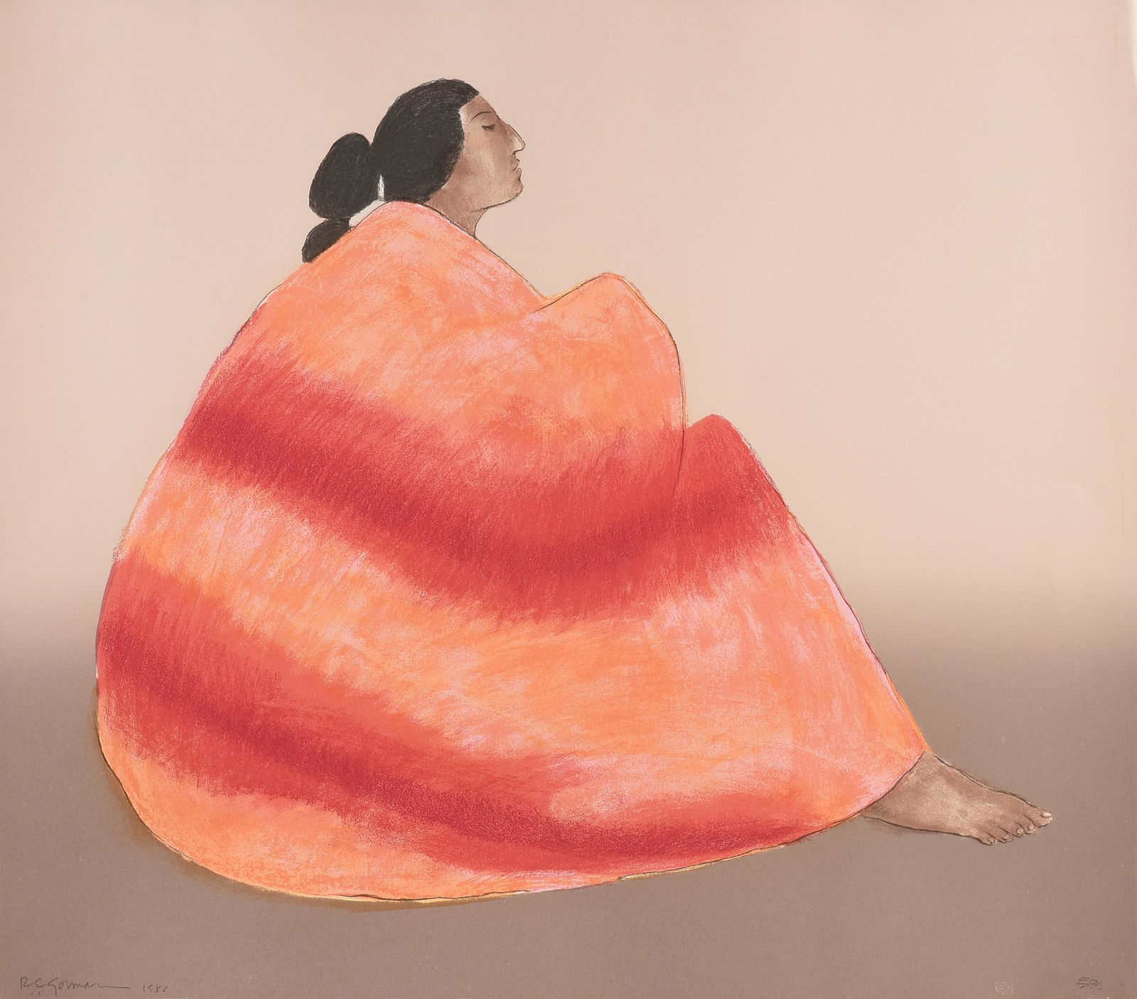 R.C. GORMAN (American 1932-2005) A PRINT, "Marie," (1 of 17)