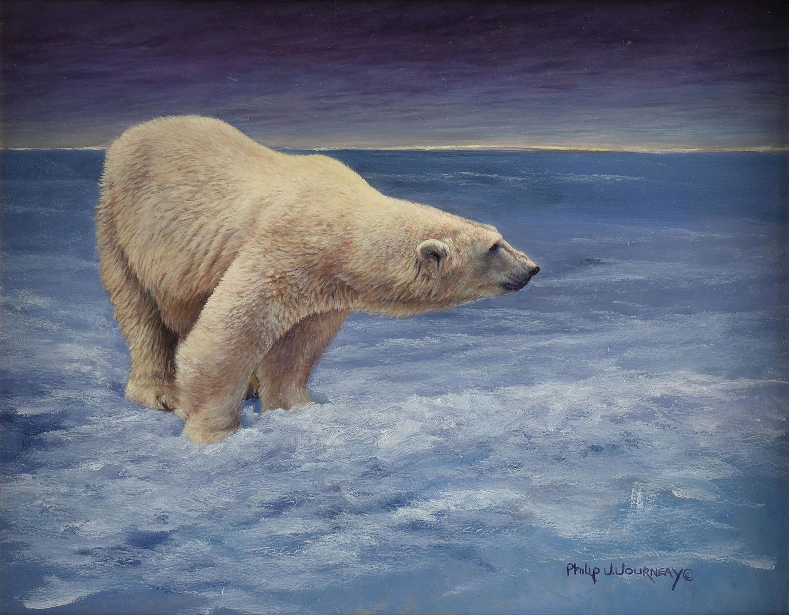 PHILIP JOURNEAY (American b. 1957) A PAINTING, "Polar (1 of 11)