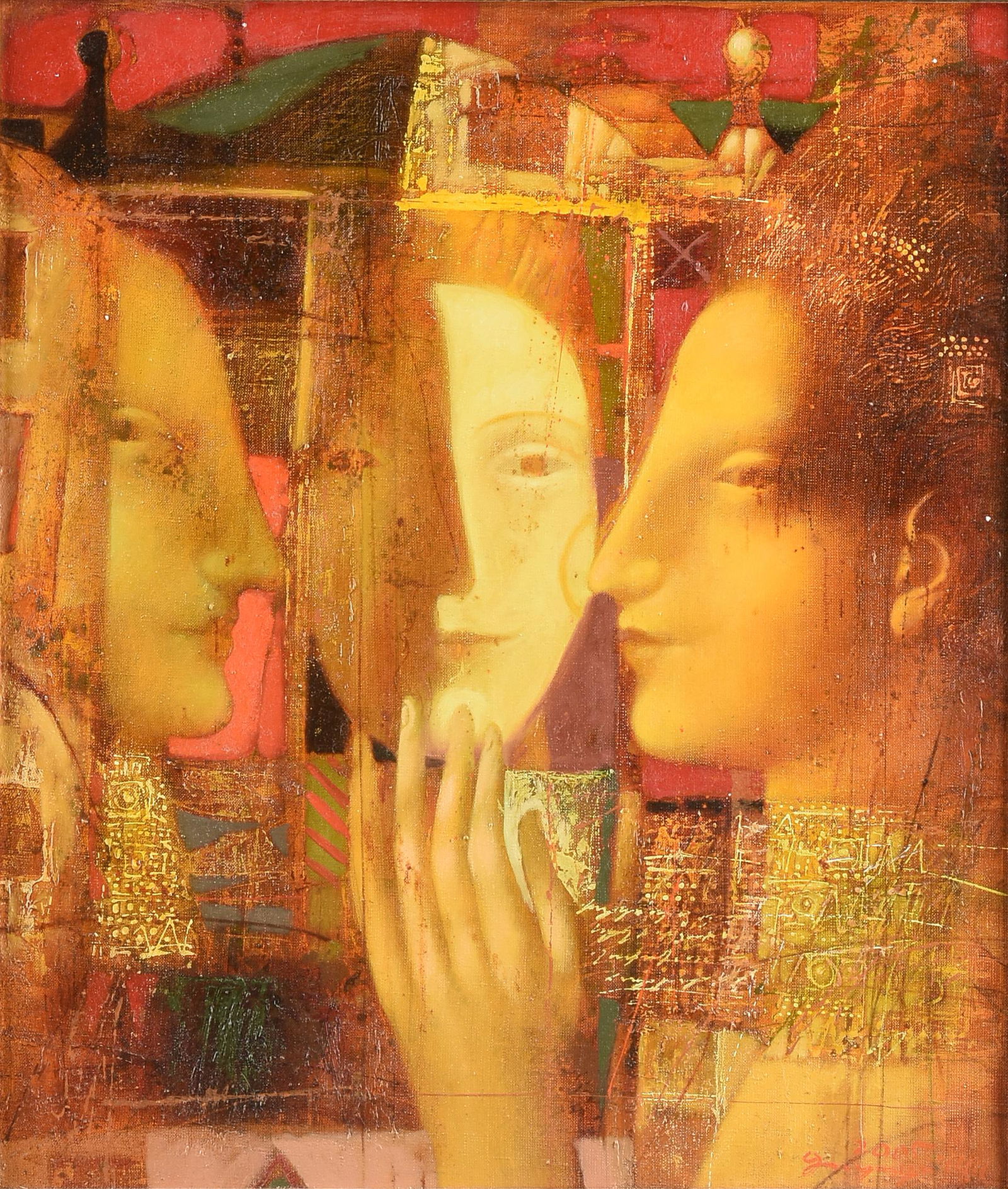ARMEN GASPARYAN (Armenian b. 1966) A PAINTING, "In Front of the Mirror (пере (1 of 12)