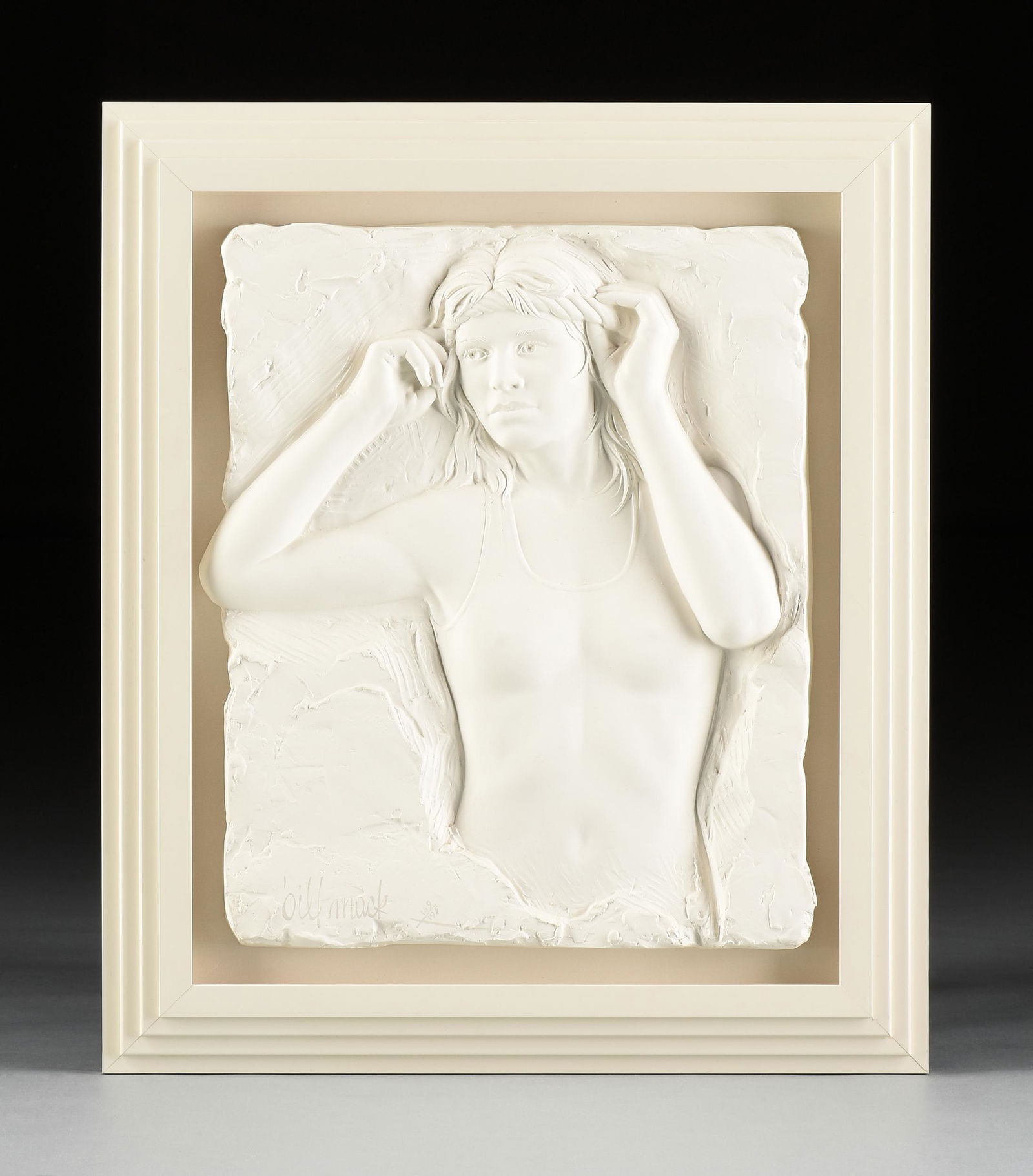 BILL MACK (American b.1949) A RELIEF WALL HANGING, "Workout," 1988, (1 of 7)