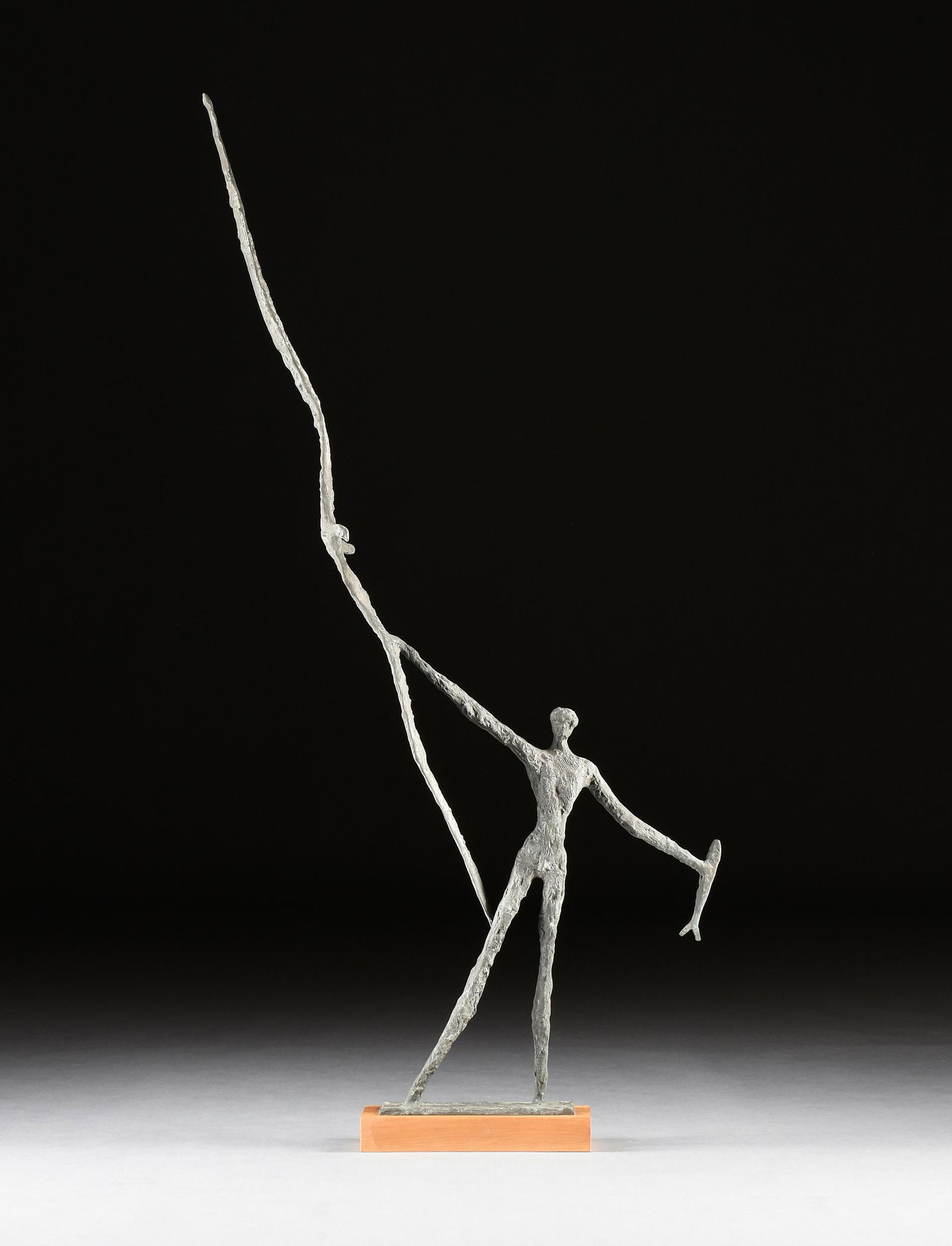 LINDSAY DAEN (Australian/American 1923-2001) A SCULPTURE,  "Bird Stealing Fish," 1966, (1 of 8)