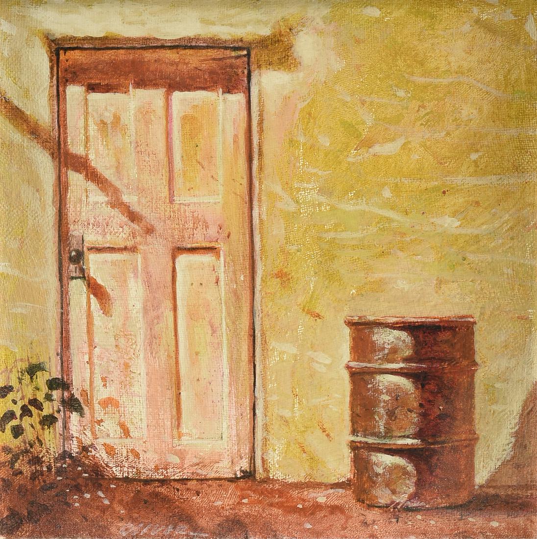 KERMIT OLIVER (American/Texas b. 1943) A PAINTING, "New Orleans Street Scene," 20TH/21ST CENTURY, (1 of 7)