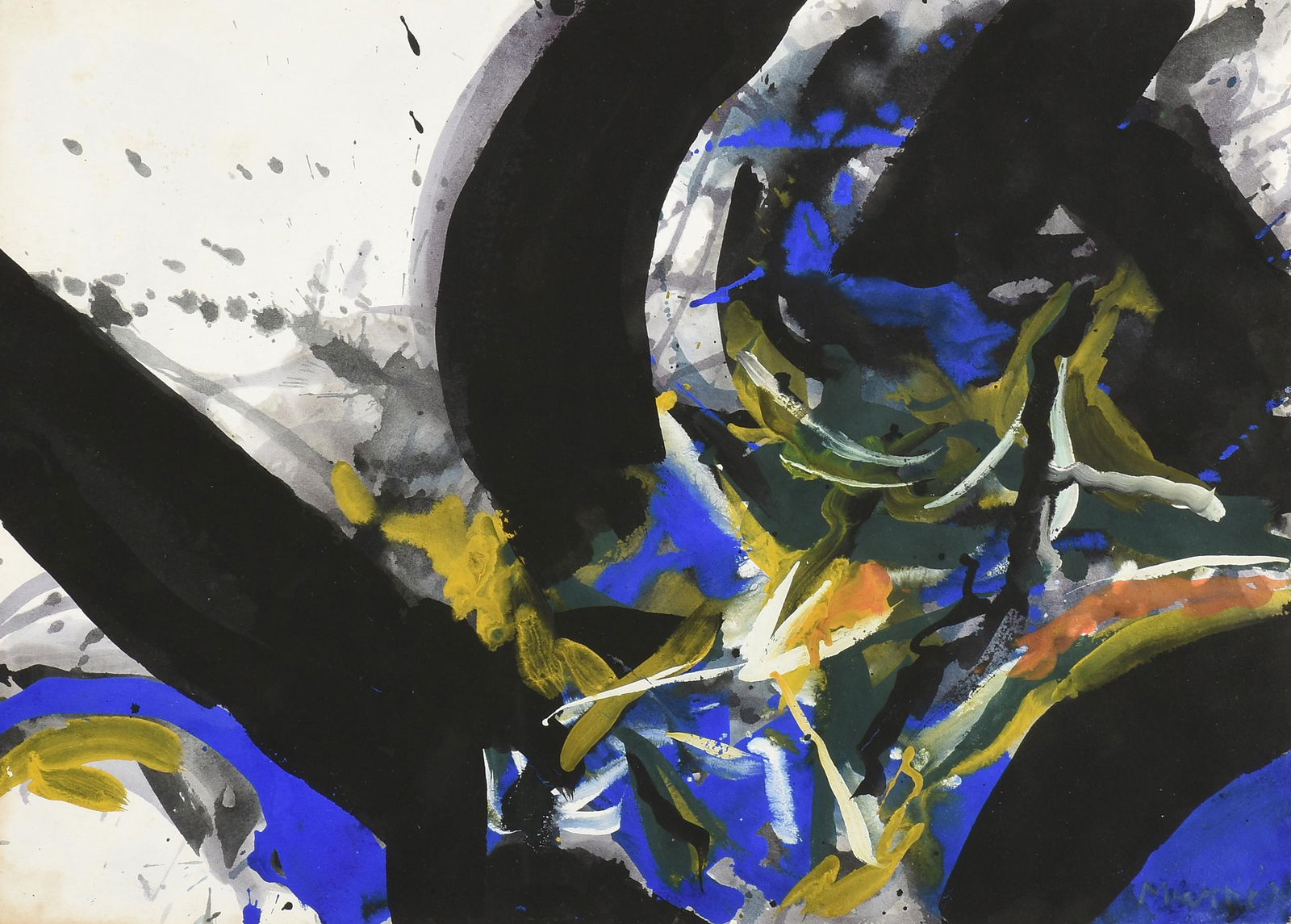 EDO MURTIC (Croatian 1921-2004) A PAINTING, "Seabreeze," 1991, (1 of 11)