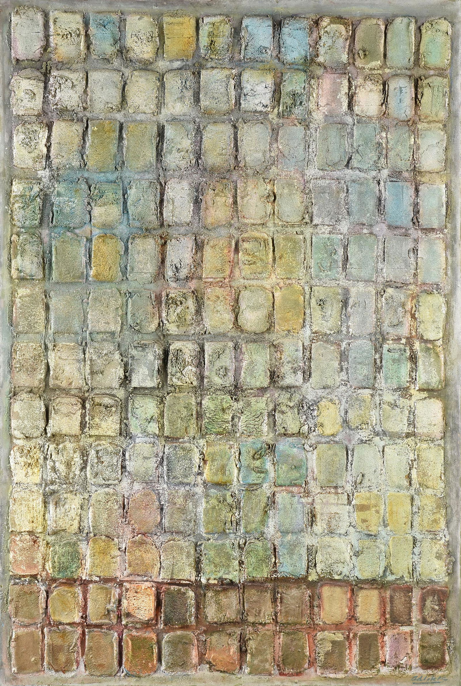 DAVID ADICKES (American/Texas b. 1927) A PAINTING, "Beach and Sky," 1961, (1 of 14)