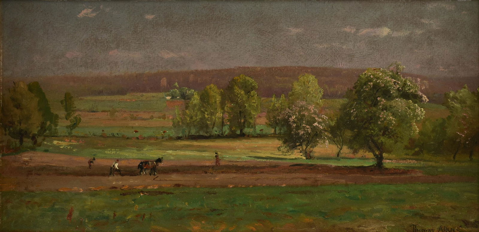 THOMAS ALLEN (American 1849-1924) A PAINTING, "Landscape," (1 of 11)