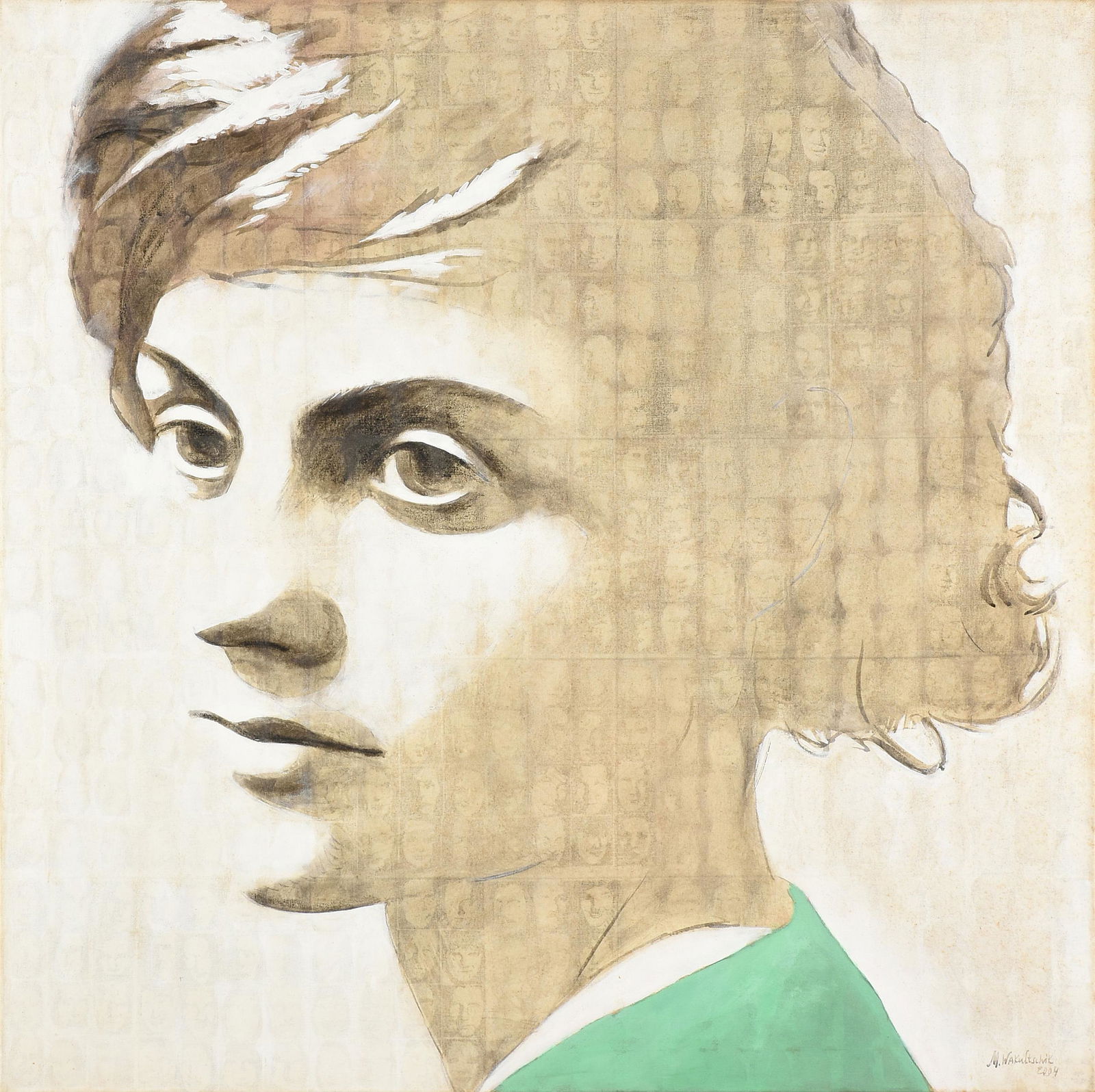 MAXIM WAKULTSCHIK (Belarusian/German b. 1973) A PAINTING, "Yevgenia V," 2004, (1 of 18)