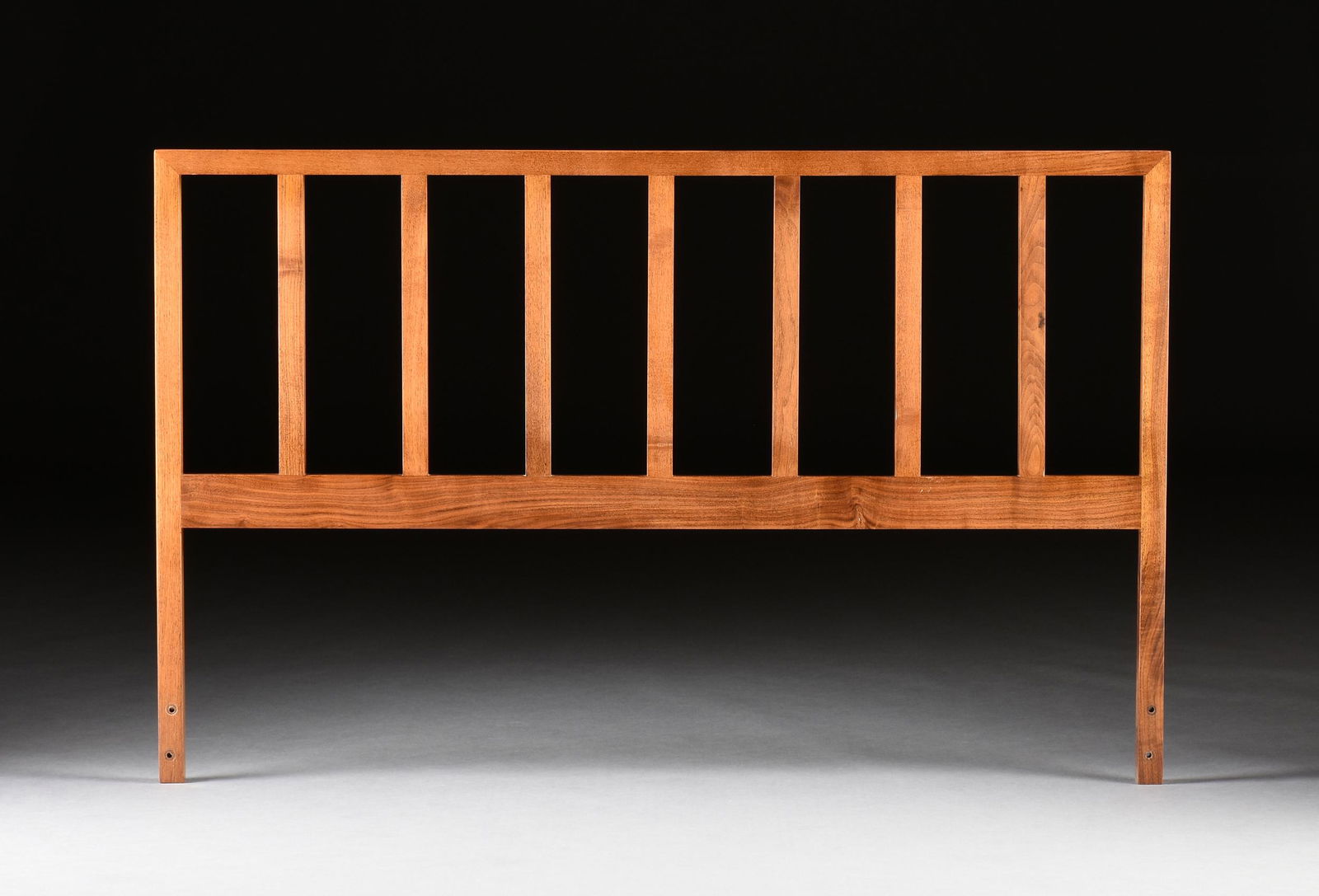 A MID 20TH CENTURY WALNUT FULL SIZE BED HEADBOARD, (1 of 3)