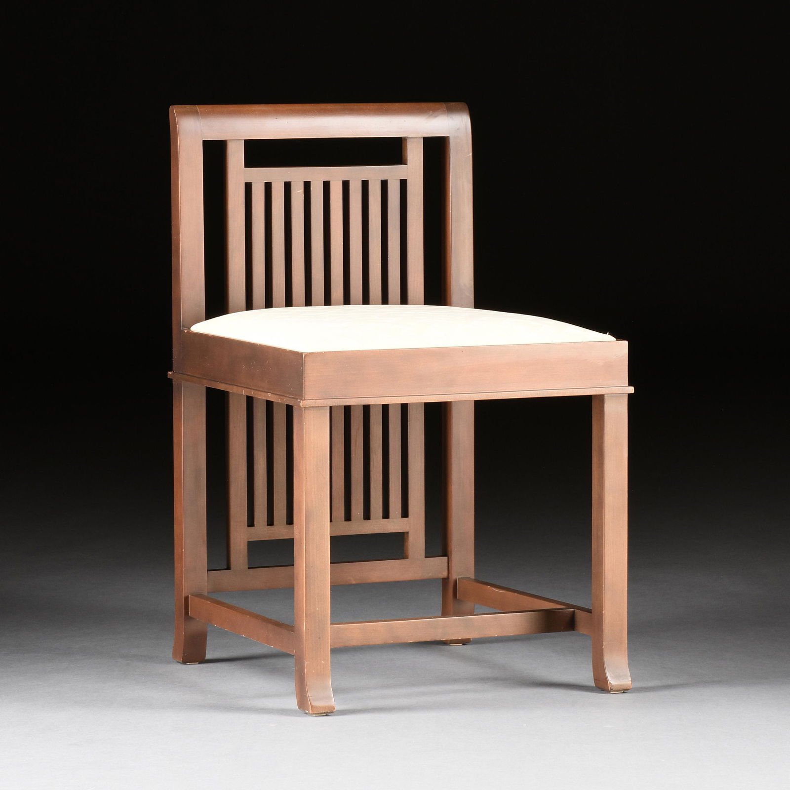 FRANK LLOYD WRIGHT (American 1867-1959) COONLEY 1 CHAIR, BY CASSINA, MARKED, 1989 (1 of 7)