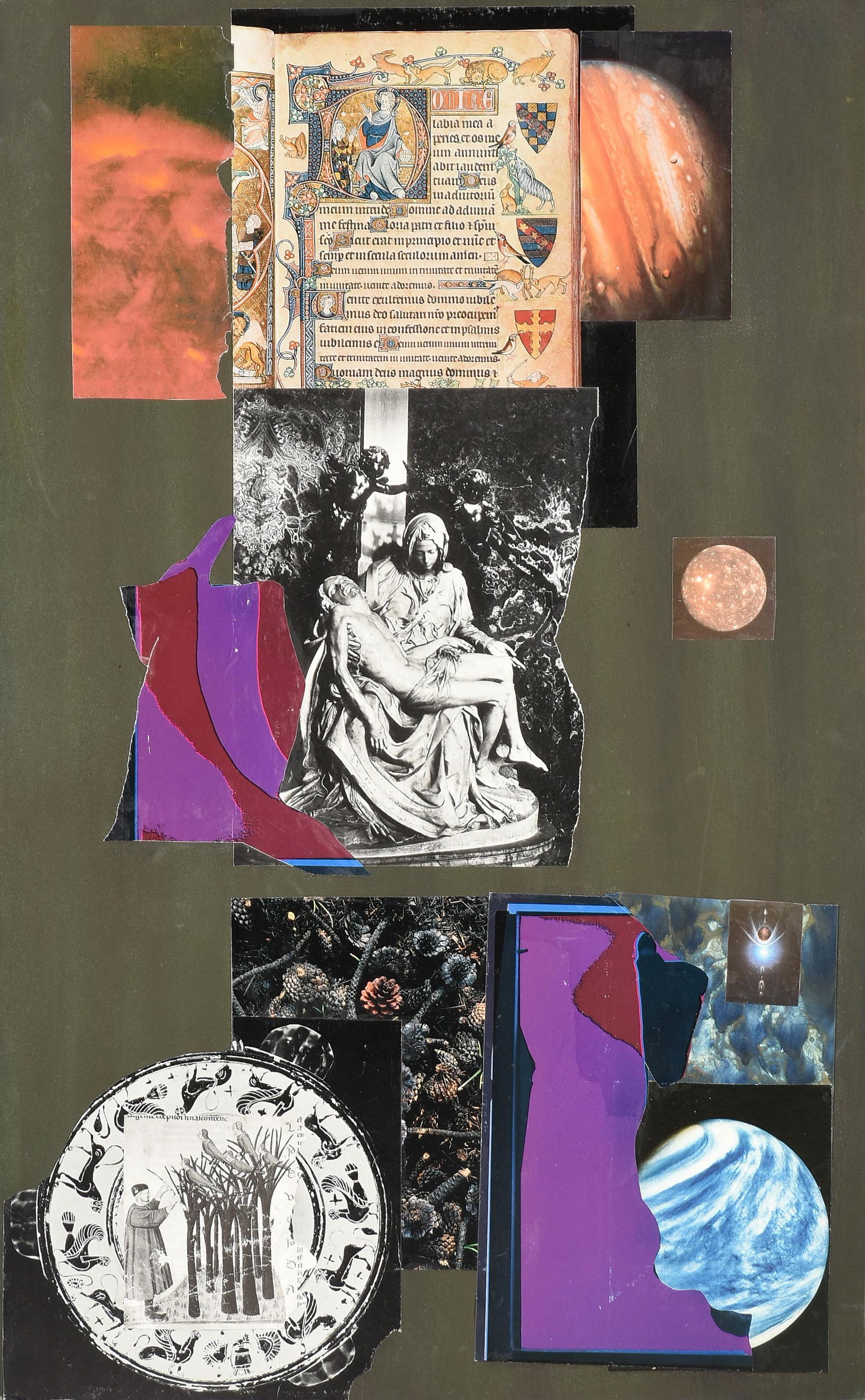 DOROTHY HOOD (American/Texas 1918-2000) A COLLAGE, "Pietà," 1980s, (1 of 9)