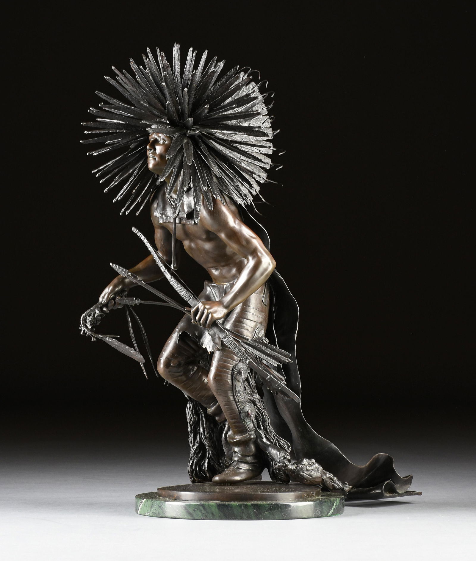 STANLEY QUENTIN JOHNSON (American 1939-2017) A SCULPTURE, "MINITARI DANCER," 1981, (1 of 13)