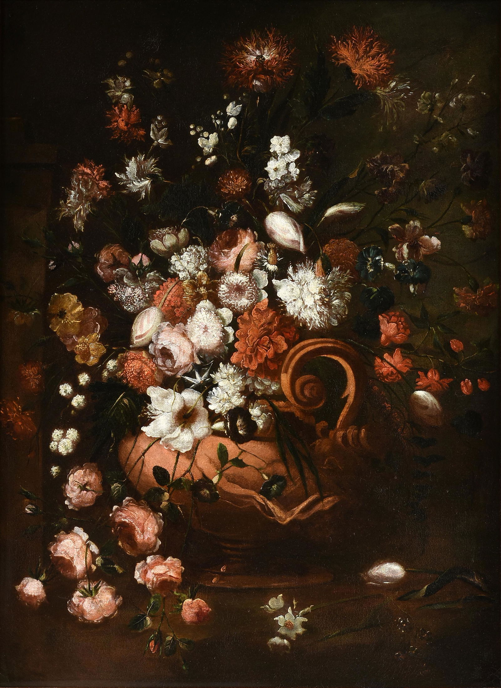 DUTCH SCHOOL, A PAINTING, "Floral Still Life," 19TH CENTURY, (1 of 14)