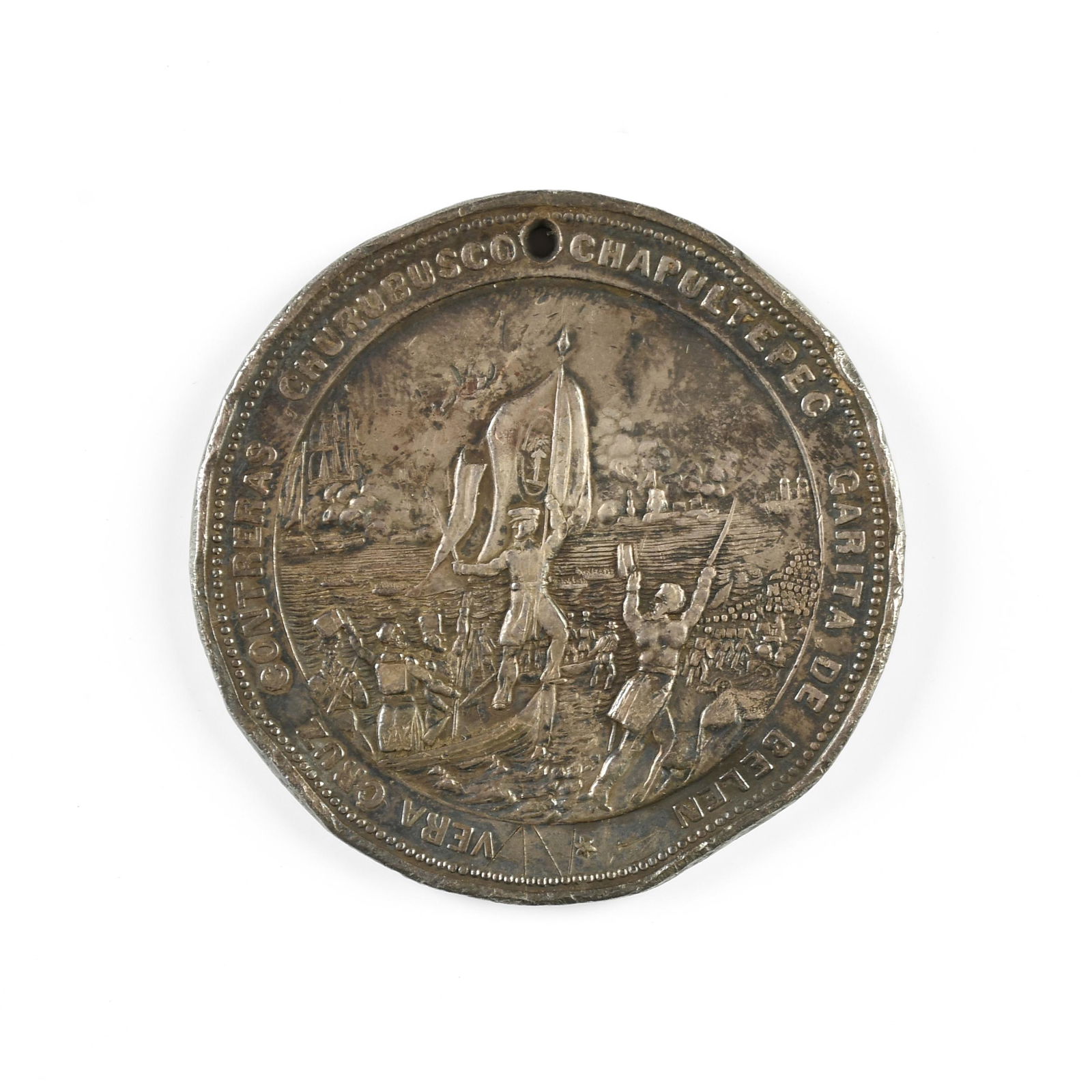 A RARE MEDAL, PRESENTED TO OFFICERS OF PALMETTO REGIMENT FOR MEXICAN AMERICAN WAR BATTLES OF VERA (1 of 2)
