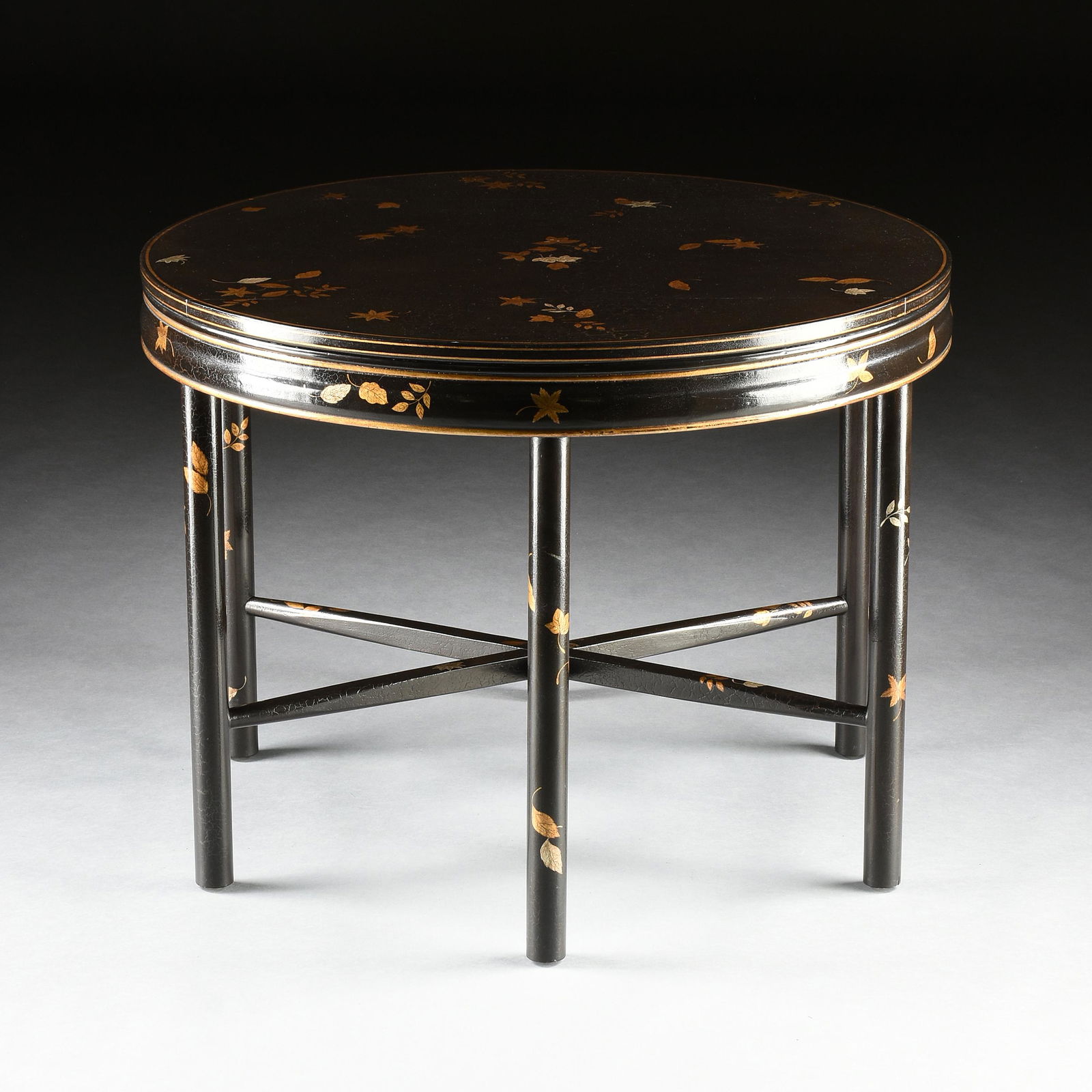 A FOURNIR DESSIN "KIEN-LONG" CHINOISERIE GILT LACQUERED WOOD CENTER TABLE, LOS ANGELES, MODERN, (1 of 5)