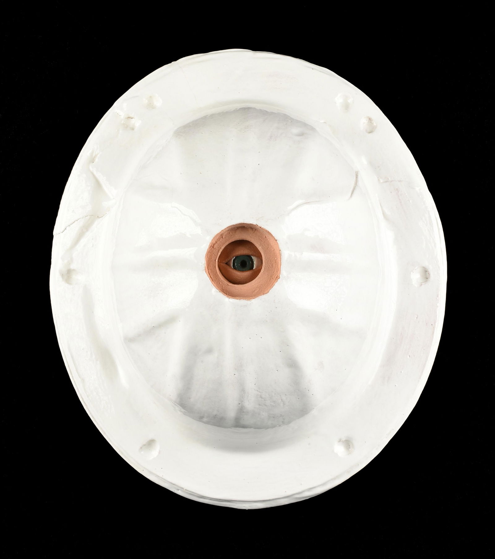 SUSAN BUDGE (American/Texas b. 1959) A SCULPTURE, "Hard Hat with Eye (Untitled)," 2011, (1 of 3)