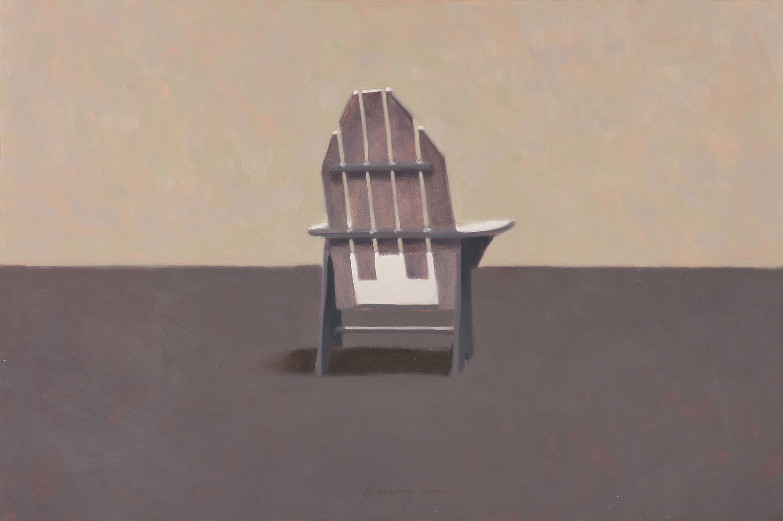 TOM BERG (American b. 1943) A PAINTING, "Hieratic Study / Adirondack," CIRCA 1984, (1 of 11)