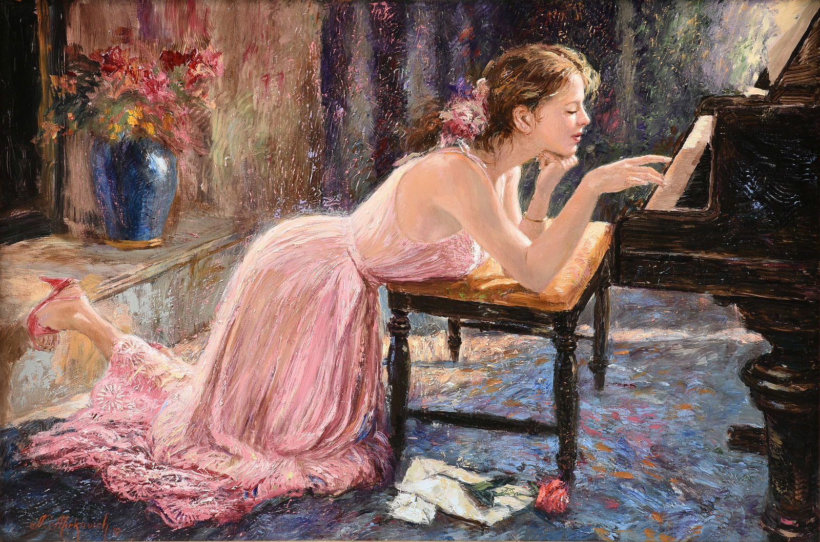 NENAD MIRKOVICH (Serbian/American/Texas b. 1951) A PAINTING, "After Thoughts," CIRCA EARLY 21ST (1 of 13)