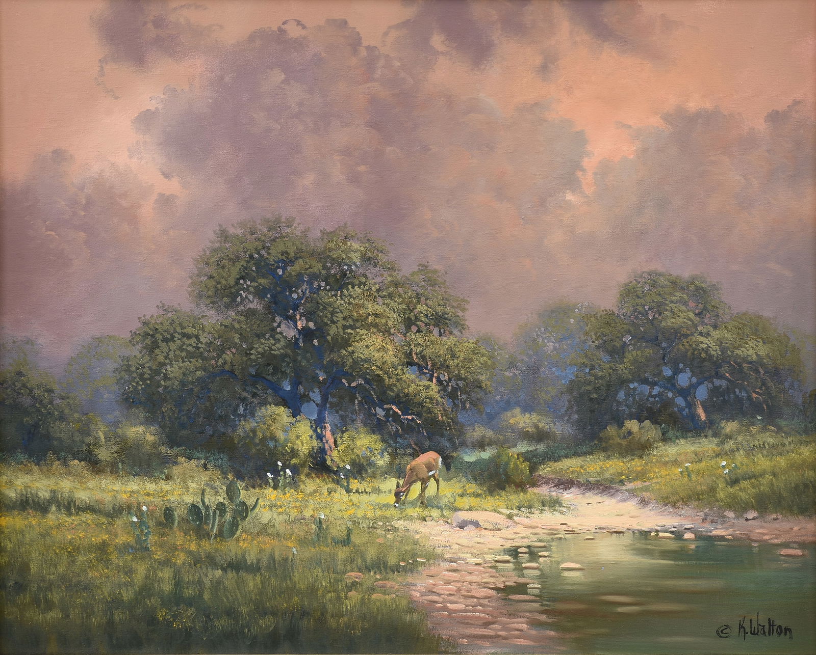 KAY WALTON (American/Texas 20th/21st Century) A PAINTING, "Spellbound," (1 of 14)