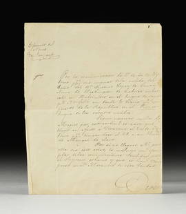 A REPUBLIC OF TEXAS ERA SANTA ANNA CONTENTS LETTER CORRESPONDENCE, GENERALS NICOLAS BRAVO TO: A REPUBLIC OF TEXAS ERA SANTA ANNA CONTENTS LETTER CORRESPONDENCE, GENERALS NICOLAS BRAVO TO FRANCISCO PIZARRO, MATAMOROS, MARCH 9, 1837, ink manuscript on wove paper, addressed to General Francisco P