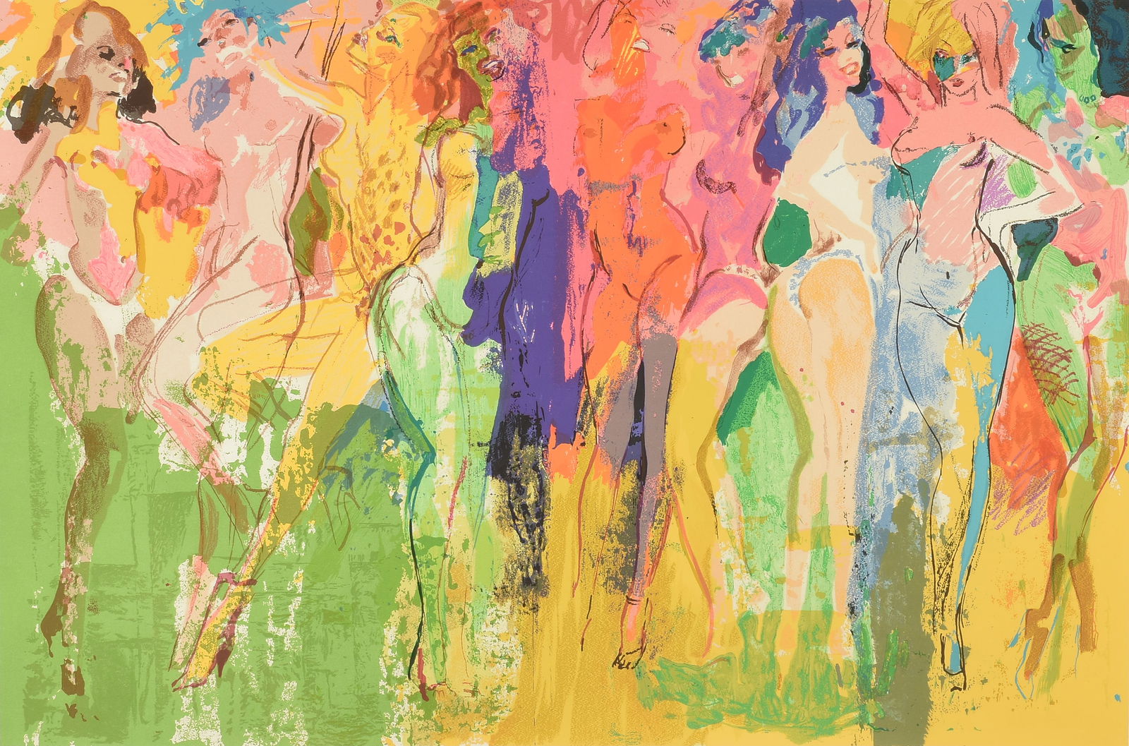 LEROY NEIMAN (American 1921-2012) A PRINT, "Panteras," 1981, (1 of 16)