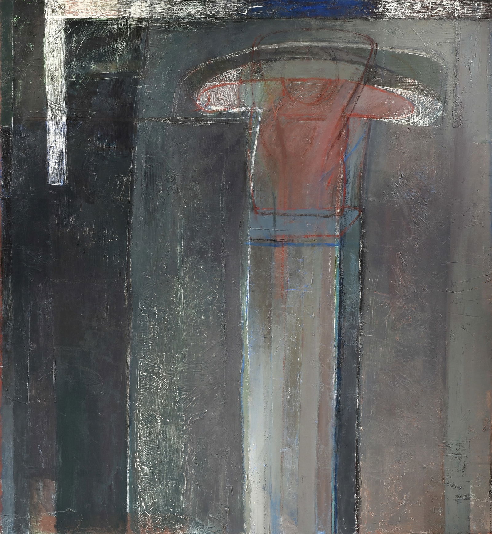 JOSEPH ALMYDA (American 1926-2011) A PAINTING, "Garden: 14," 1991,: JOSEPH ALMYDA (American 1926-2011) A PAINTING, "Garden: 14," 1991, oil and mixed media on canvas, titled, signed, and dated on reverse, "Garden: 14 / Almyda '91." 78" x 72"