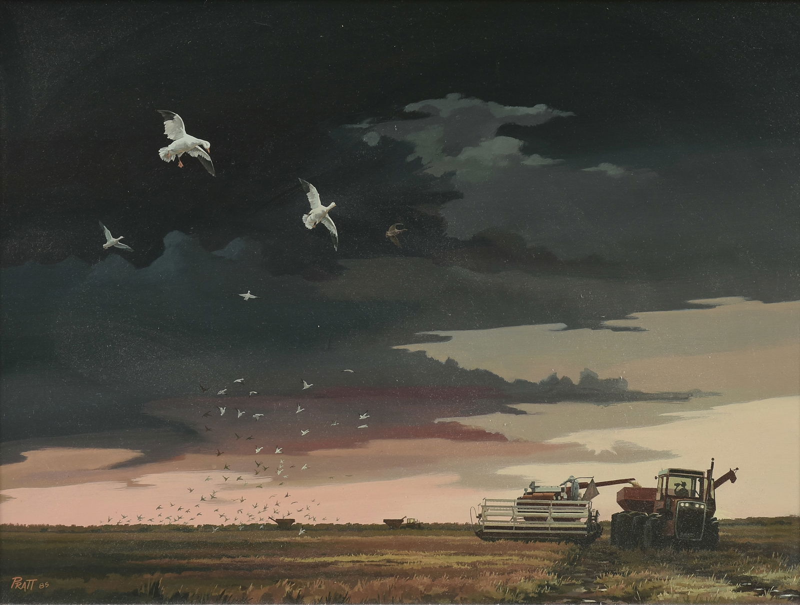 WILLARD PRATT (American/Texas b. 1940) A PAINTING, "Fresh Cut," 1985, (1 of 13)