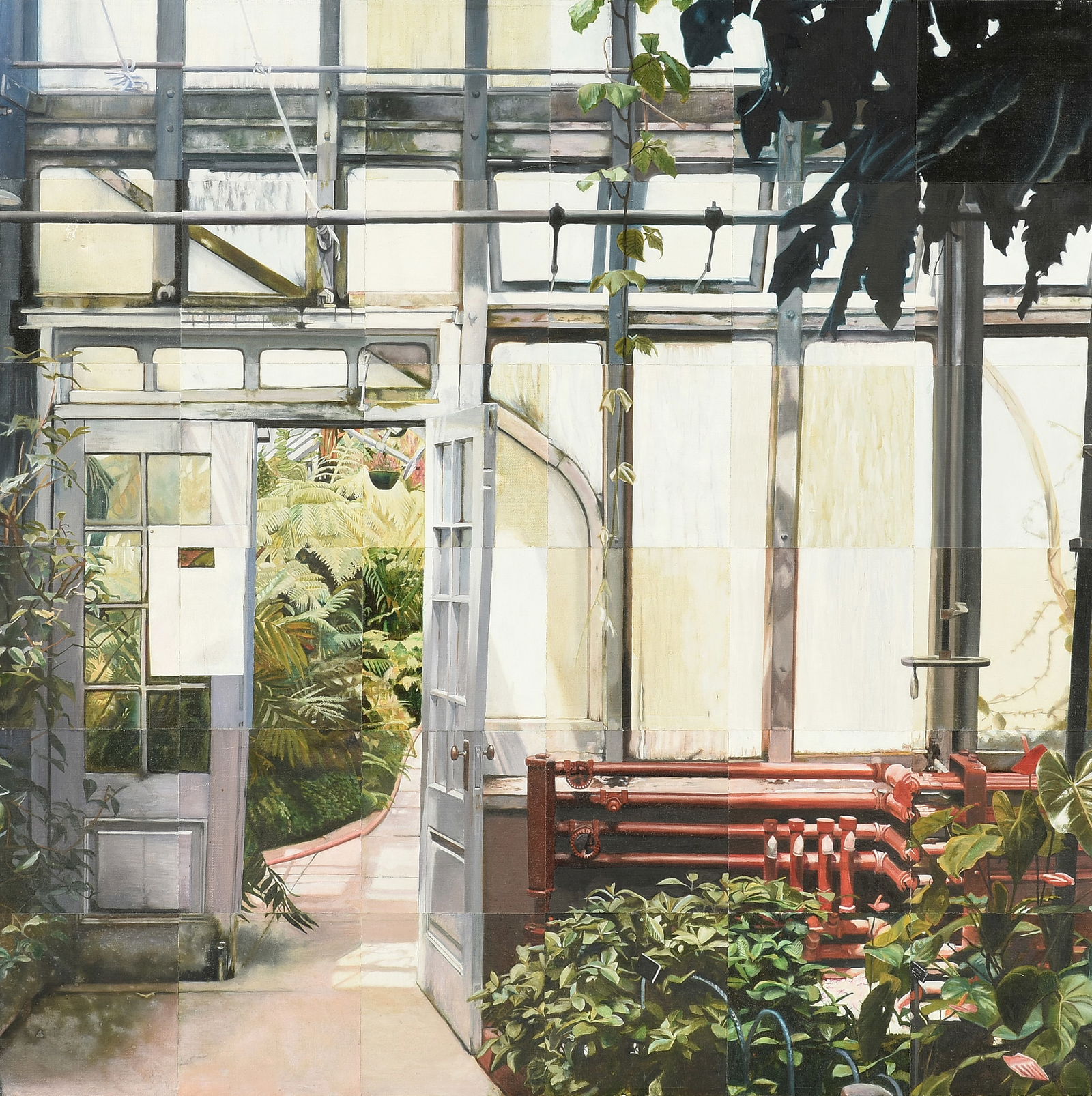 MARCELLA NELSON (American b. 1955) A PAINTING, "Brooklyn Botanical Garden Greenhouse VI," 1979, (1 of 15)