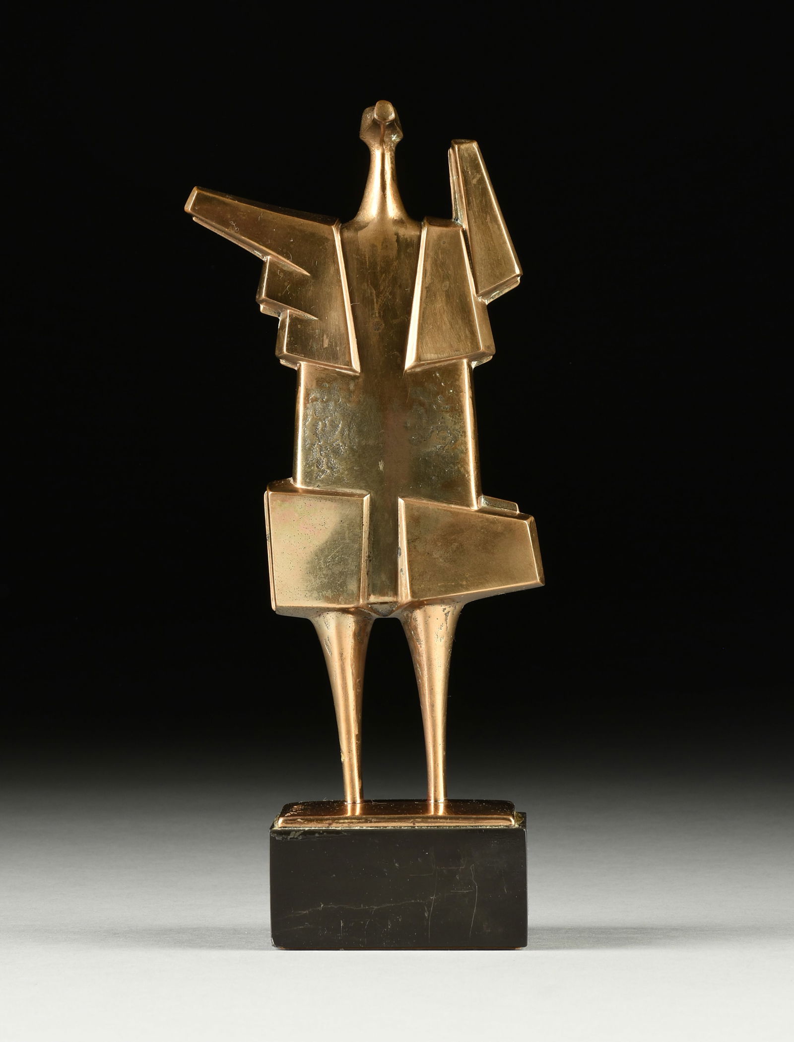 SEBASTIAO QUINTINO (Portuguese b. 1940) A SCULPTURE, "Humano Presente IV," LATE 20TH CENTURY, (1 of 9)