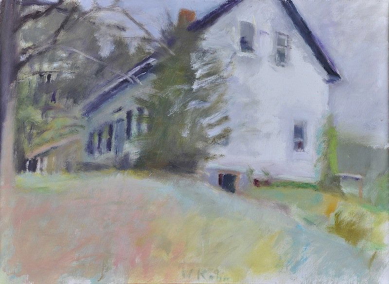 WOLF KAHN (German/American b. 1927) A PAINTING, "J: WOLF KAHN (German/American b. 1927) A PAINTING, "John Nevin's House, 1977," oil on canvas, signed L/C. 22" x 30". Framed.