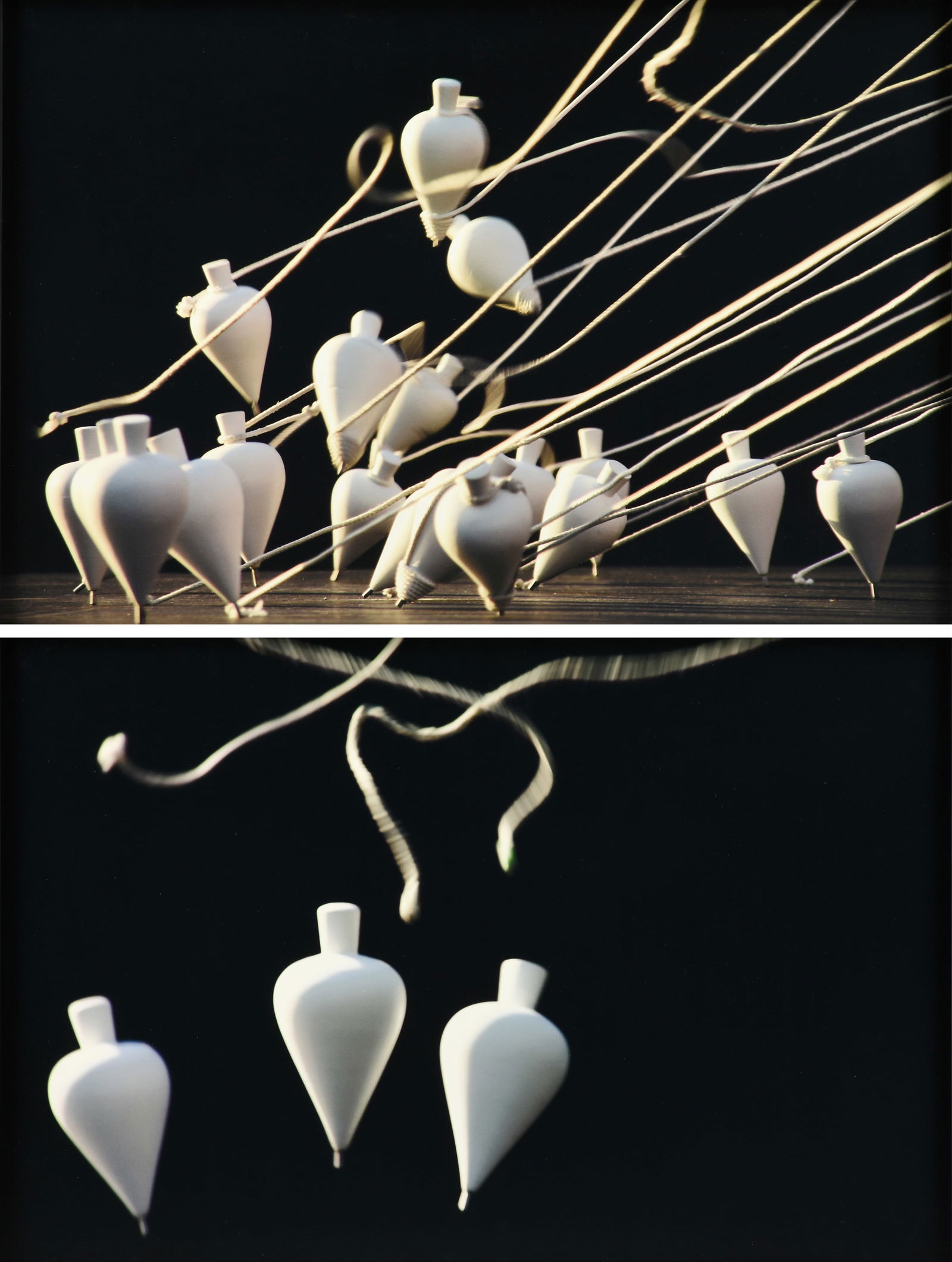 MIGUEL ANGEL RIOS (Argentinian b. 1943) TWO PHOTOGRAPHS, "Untitled (Tops 519)" and "Untitled (Tops 4: MIGUEL ANGEL RIOS (Argentinian b. 1943) TWO PHOTOGRAPHS, "Untitled (Tops 519)" and "Untitled (Tops 456)," 2006, digital color photographs on paper; each 25 3/4" x 39", framed 27 1/4" x 40 1/2".