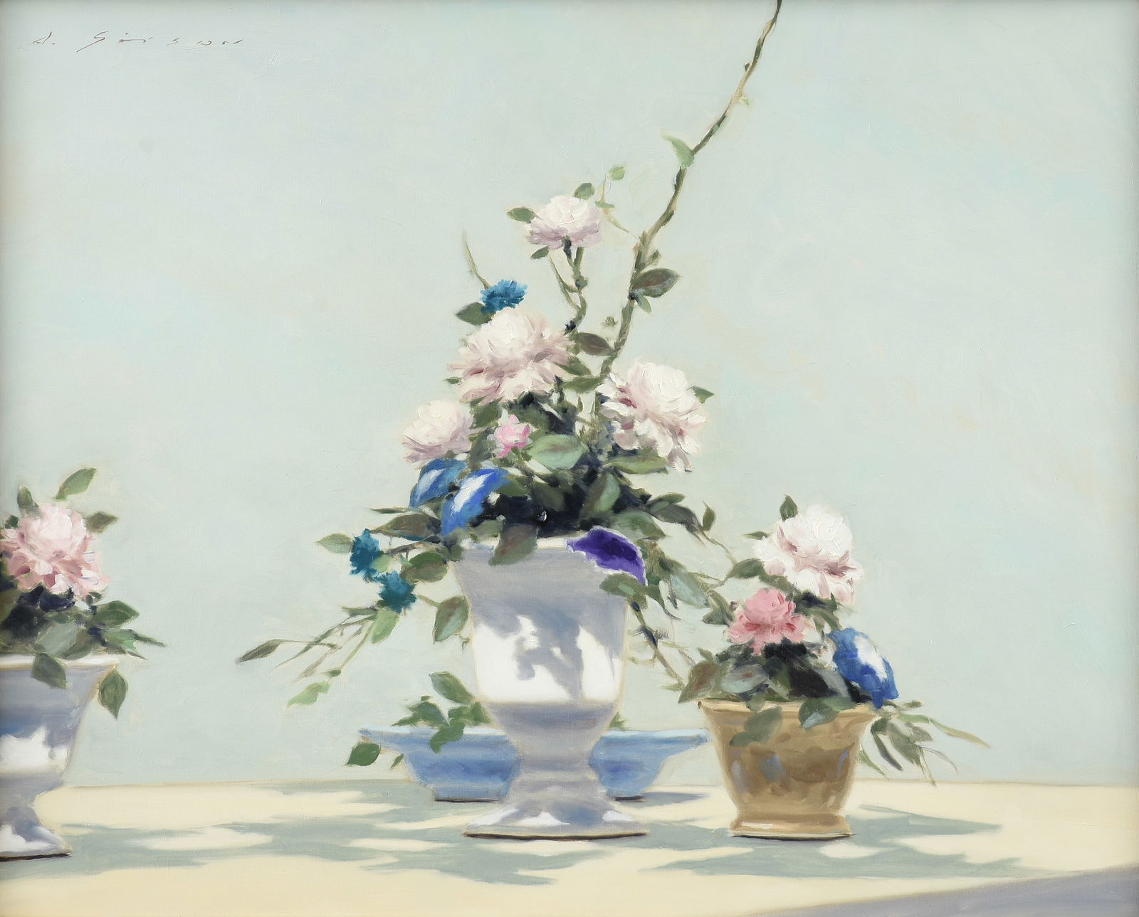 ANDRE GISSON (American 1921-2003) A PAINTING, "Floral Still Life," 20TH CENTURY (1 of 12)