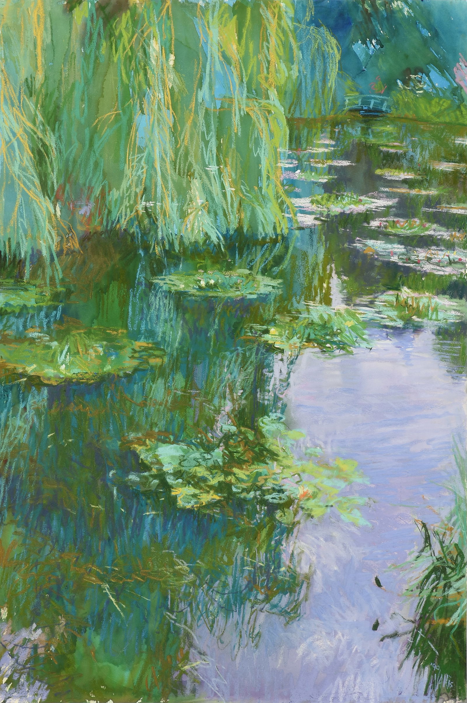 KITTY WALLIS (American b. 1938) A DRAWING, "Lavender Day," 1990 (1 of 13)