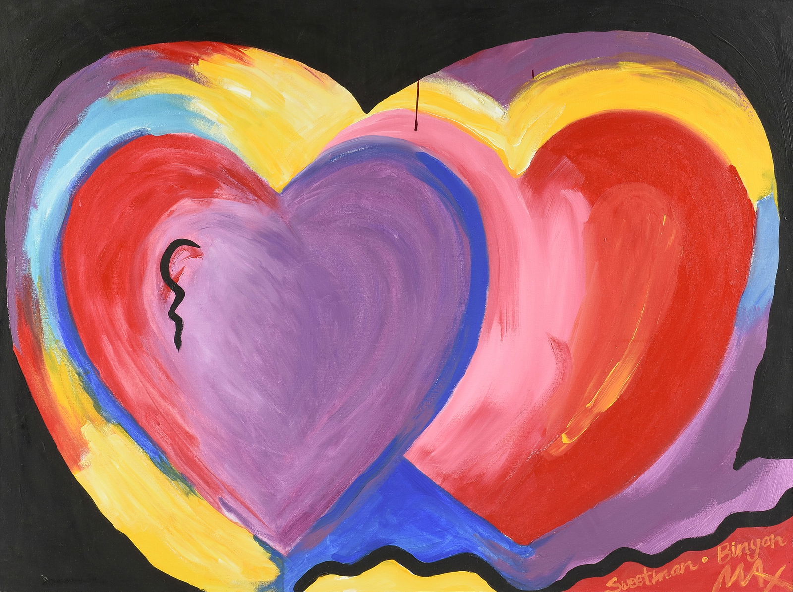 PETER MAX (German/American b. 1937) A PAINTING, "Sweetman Binyan," (1 of 12)