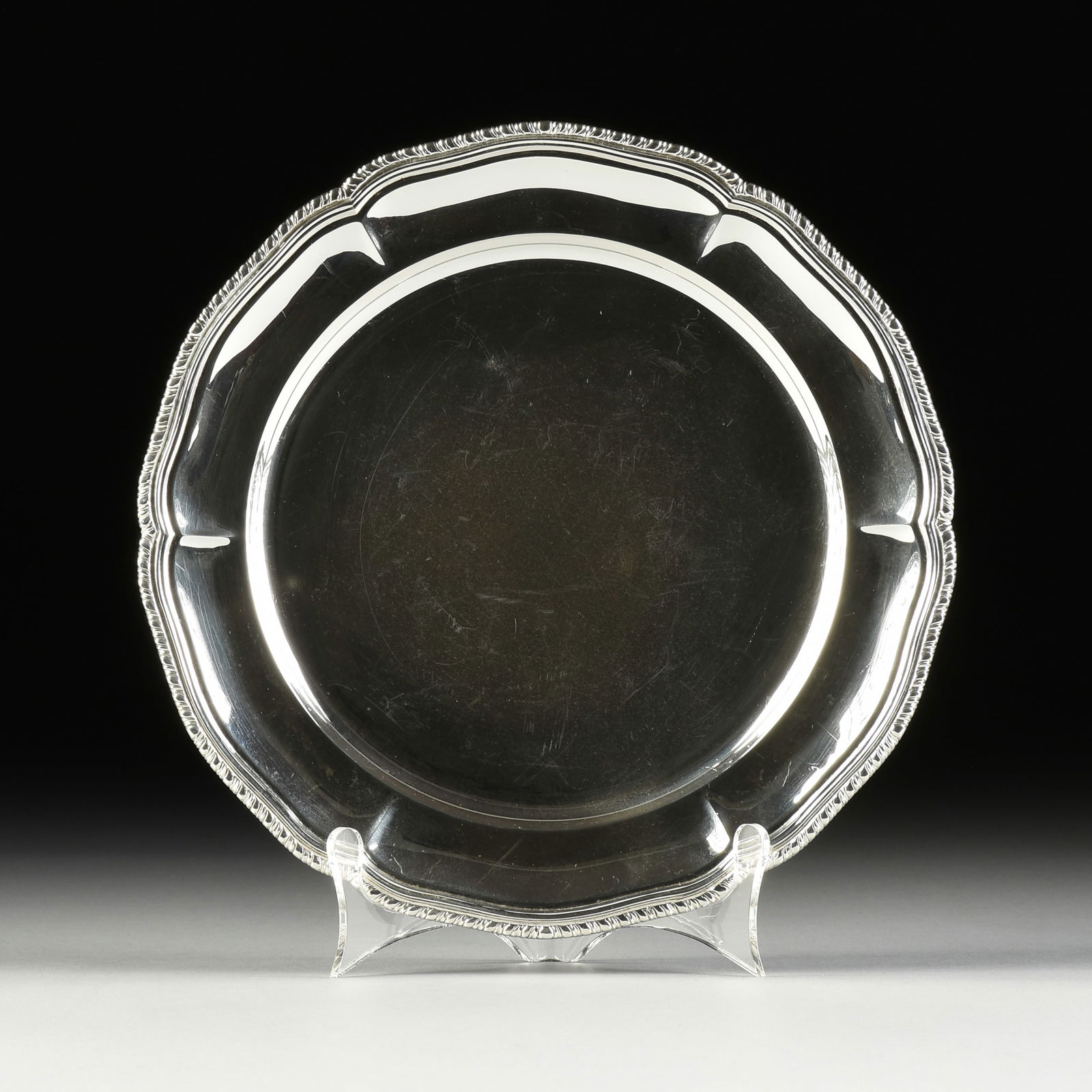 TWELVE STERLING SILVER DINNER PLATES, BY TANE ORFEBRES, MEXICO, 1940s-1970s, (1 of 4)