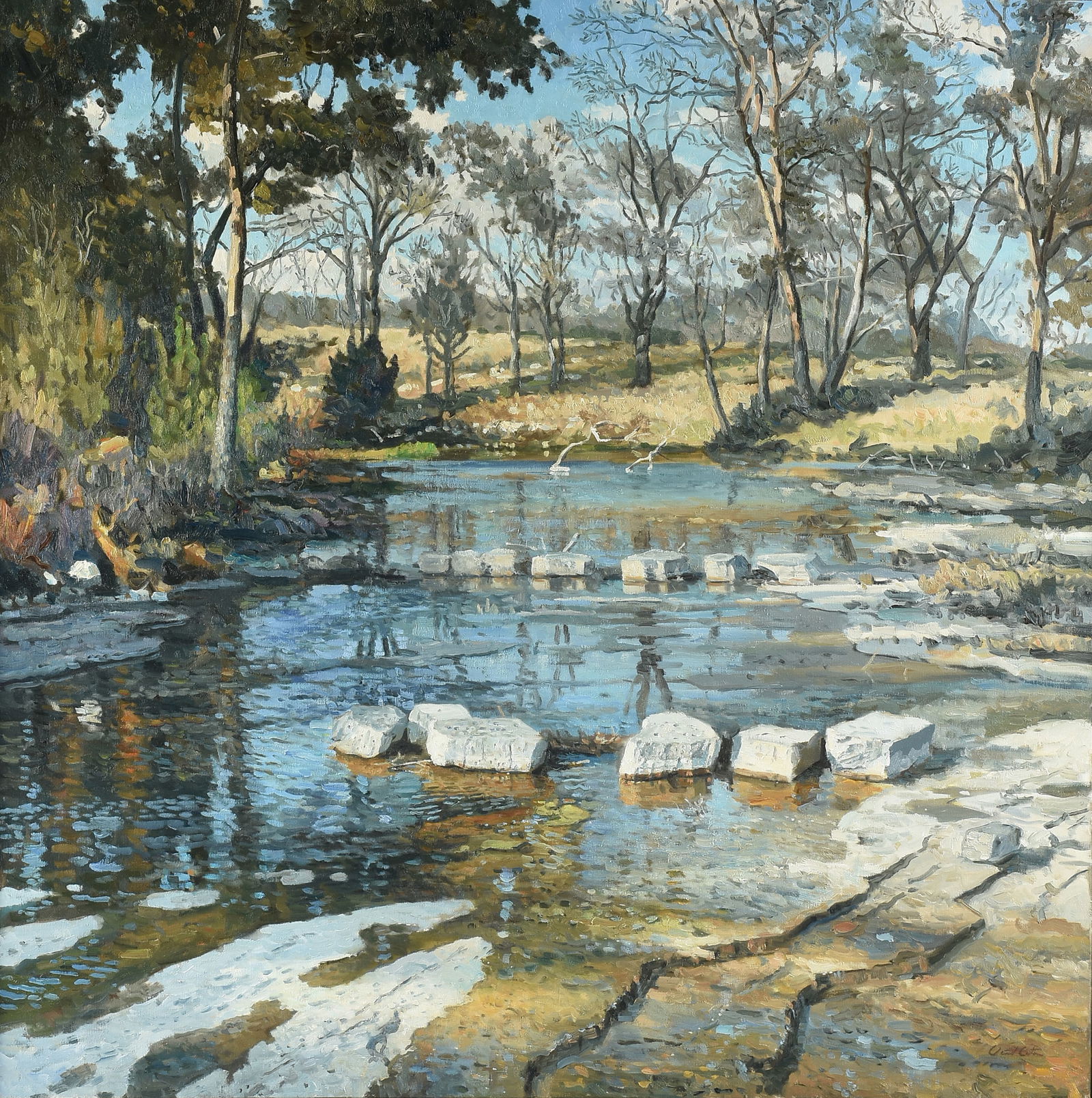 DAVID CATON (American/Texas b. 1955) A PAINTING, "Botkin Ranch #6," Circa 2012, (1 of 18)