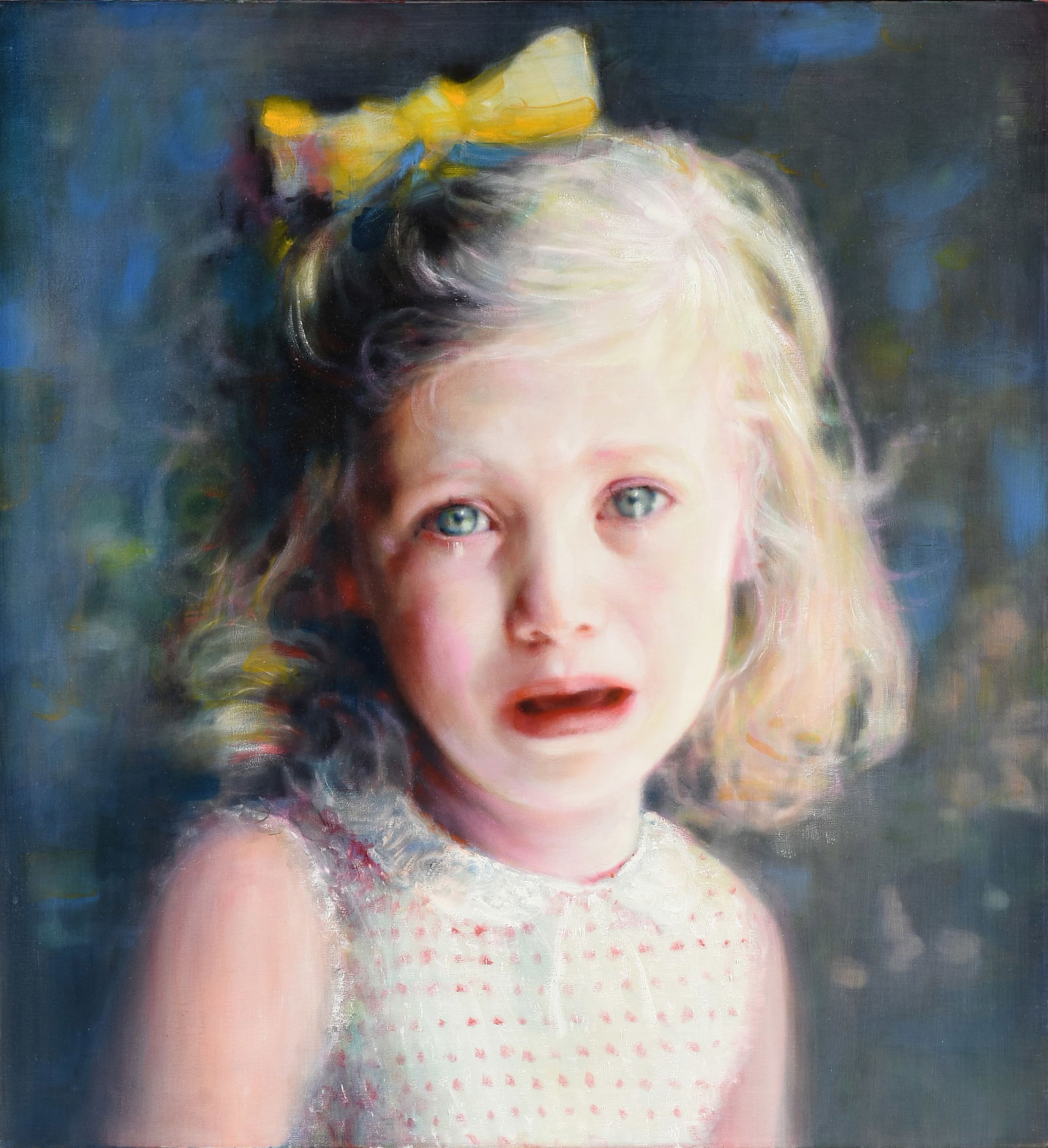VALENTIN POPOV (Ukrainian/American b. 1956) A PAINTING, "Crying Girl," 2007, (1 of 17)