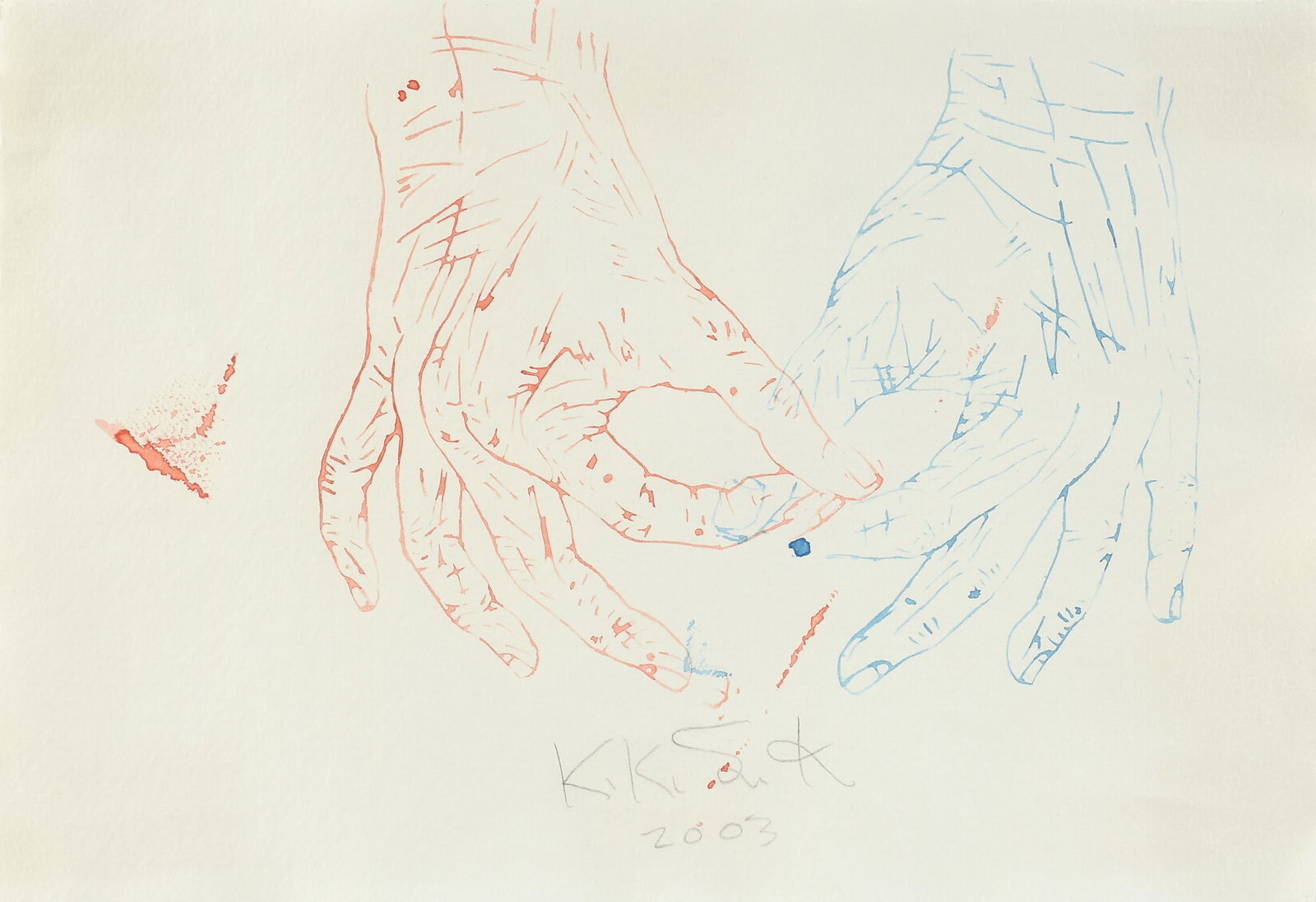 KIKI SMITH (American b. 1954) A PRINT, "Untitled," 2003, (1 of 7)