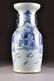 287: A LARGE VINTAGE CHINESE BLUE ENAMELED CELADON GROU
