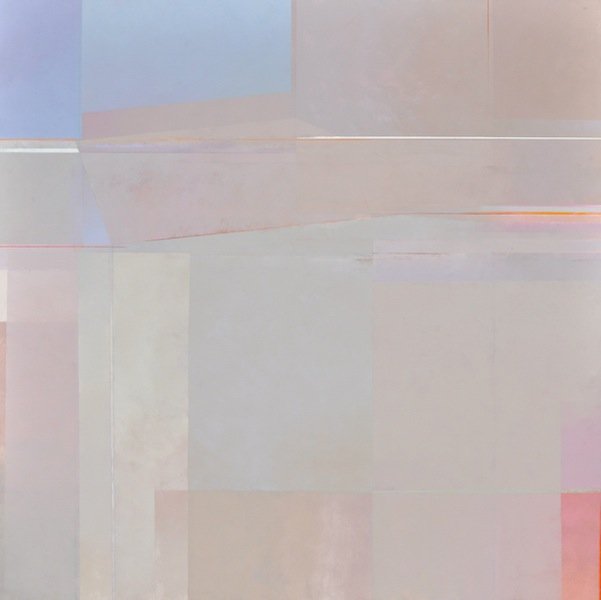 JOSEPH ALMYDA (American 1927-2011) A PAINTING, "Ab: JOSEPH ALMYDA (American 1927-2011) A PAINTING, "Abstract," acrylic on canvas, signed and dated [19]82 on the reverse. 72" x 72". Framed.