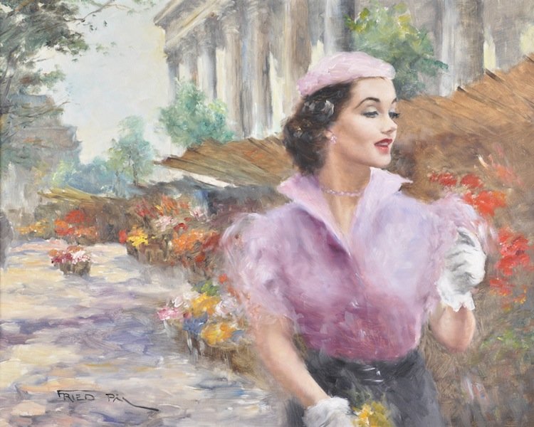 FRIED PAL (Hungarian 1893-1976) A PAINTING, "Nanet: FRIED PAL (Hungarian 1893-1976) A PAINTING, "Nanette," oil on canvas, signed L/L. 24" x 30". Framed.