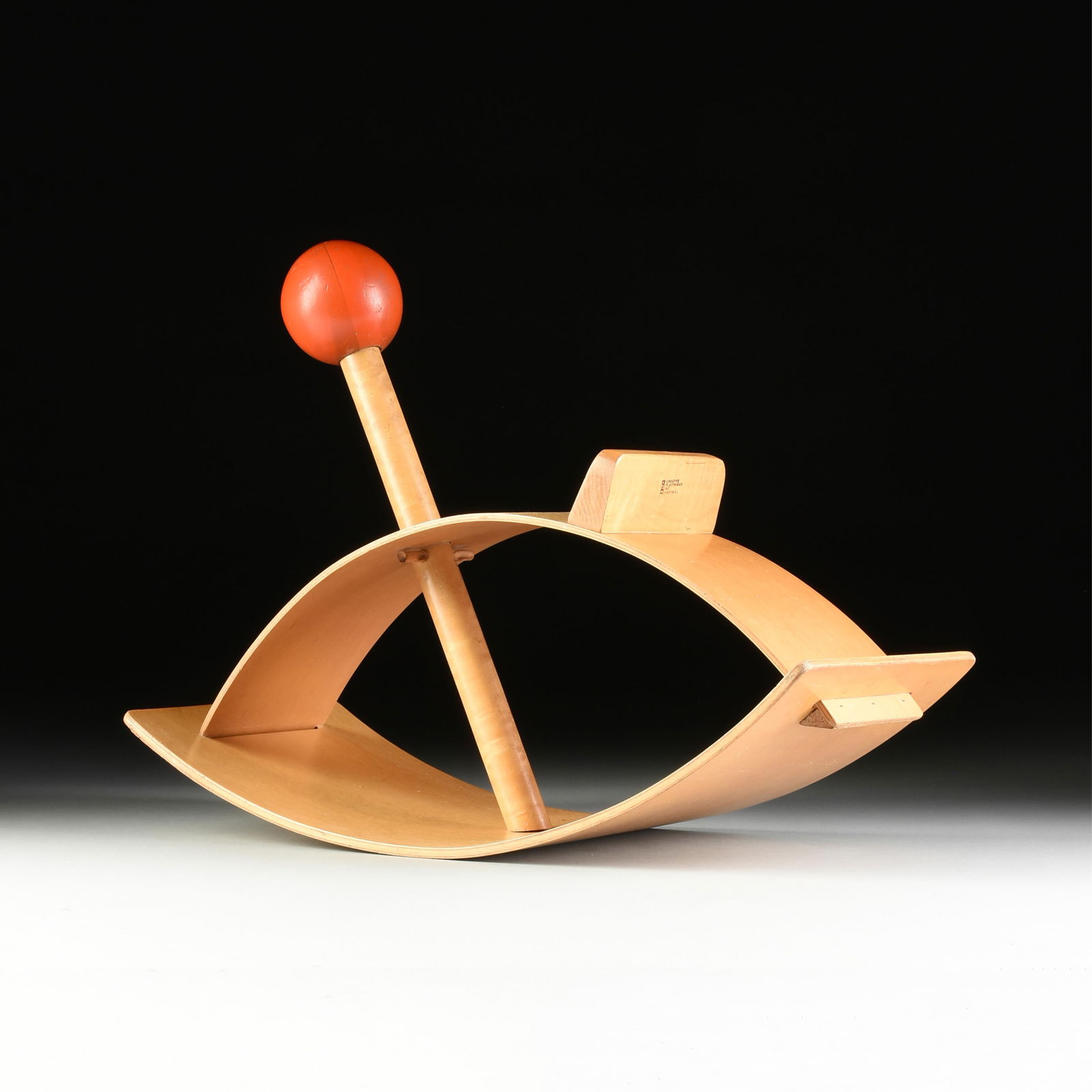 GLORIA CARANICA (American b. 1931) A CHILD'S HOBBY HORSE, "Rocking Beauty," MANUFACTURED BY CREATIVE (1 of 7)