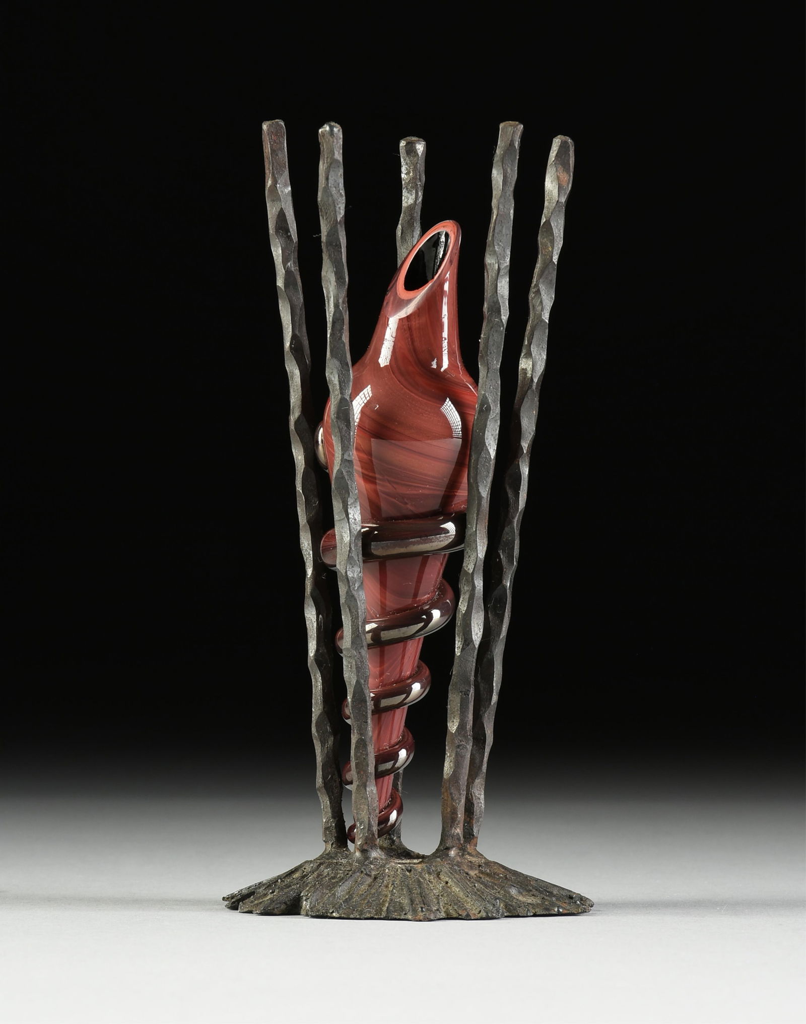 STEVEN TOBIN (American b. 1957), A SCULPTURE, "Cocoon," 20TH CENTURY (1 of 3)