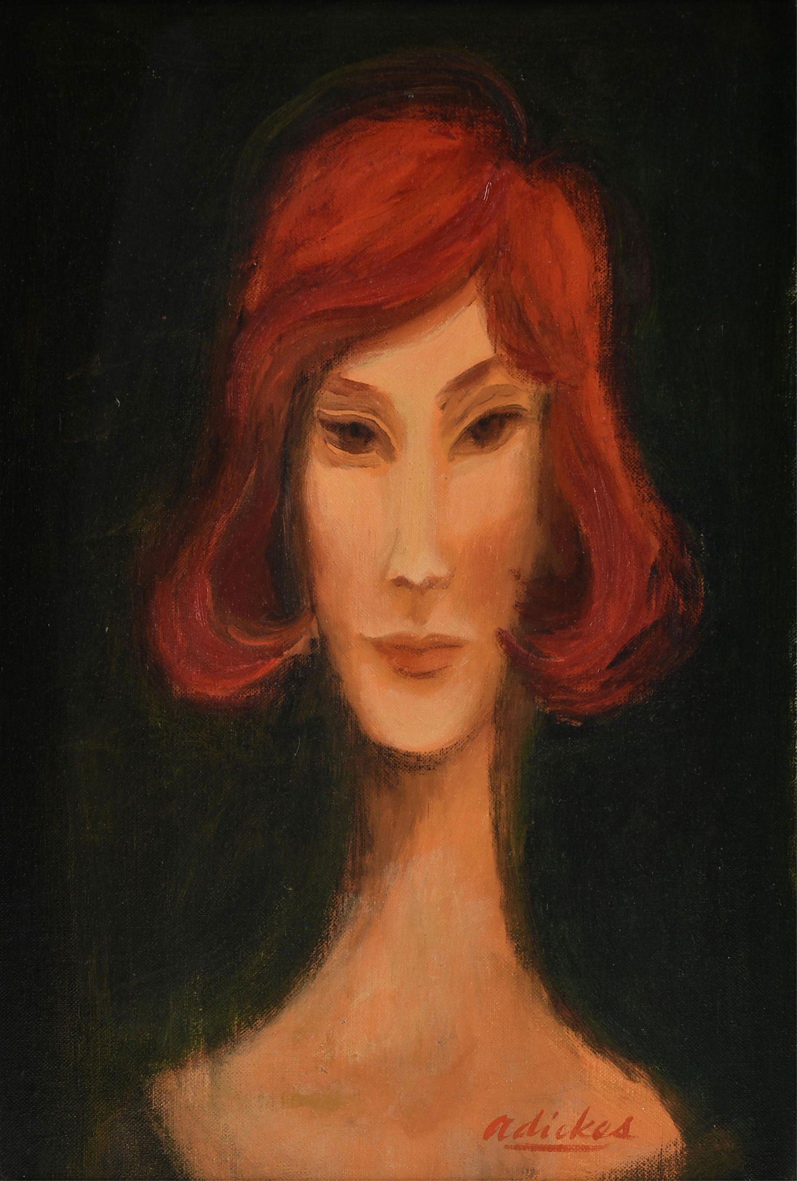 DAVID ADICKES (American/Texas b. 1927) A PAINTING, "Aileen," 1962 (1 of 11)