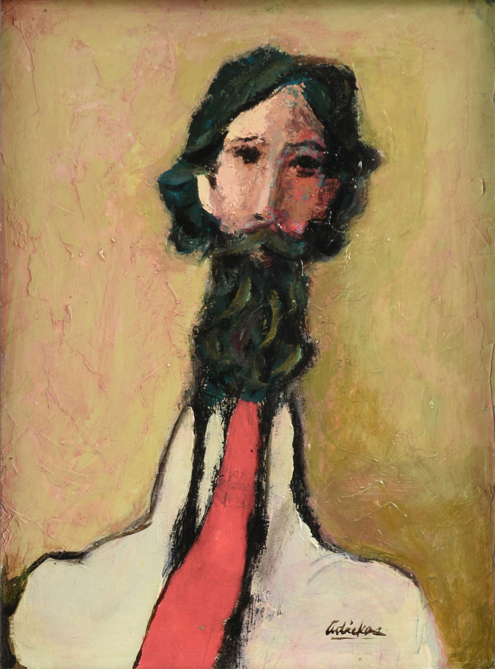 DAVID ADICKES (American/Texas b. 1929) A PAINTING, "A Gentlemen," 21ST CENTURY (1 of 13)