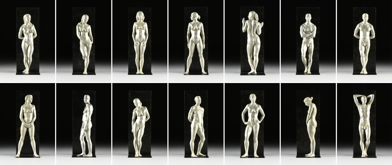 CHRISTOPHER SMITH (American b. 1958) FOURTEEN SCULPTURES, "Perfectly Naked," 2008 (1 of 17)