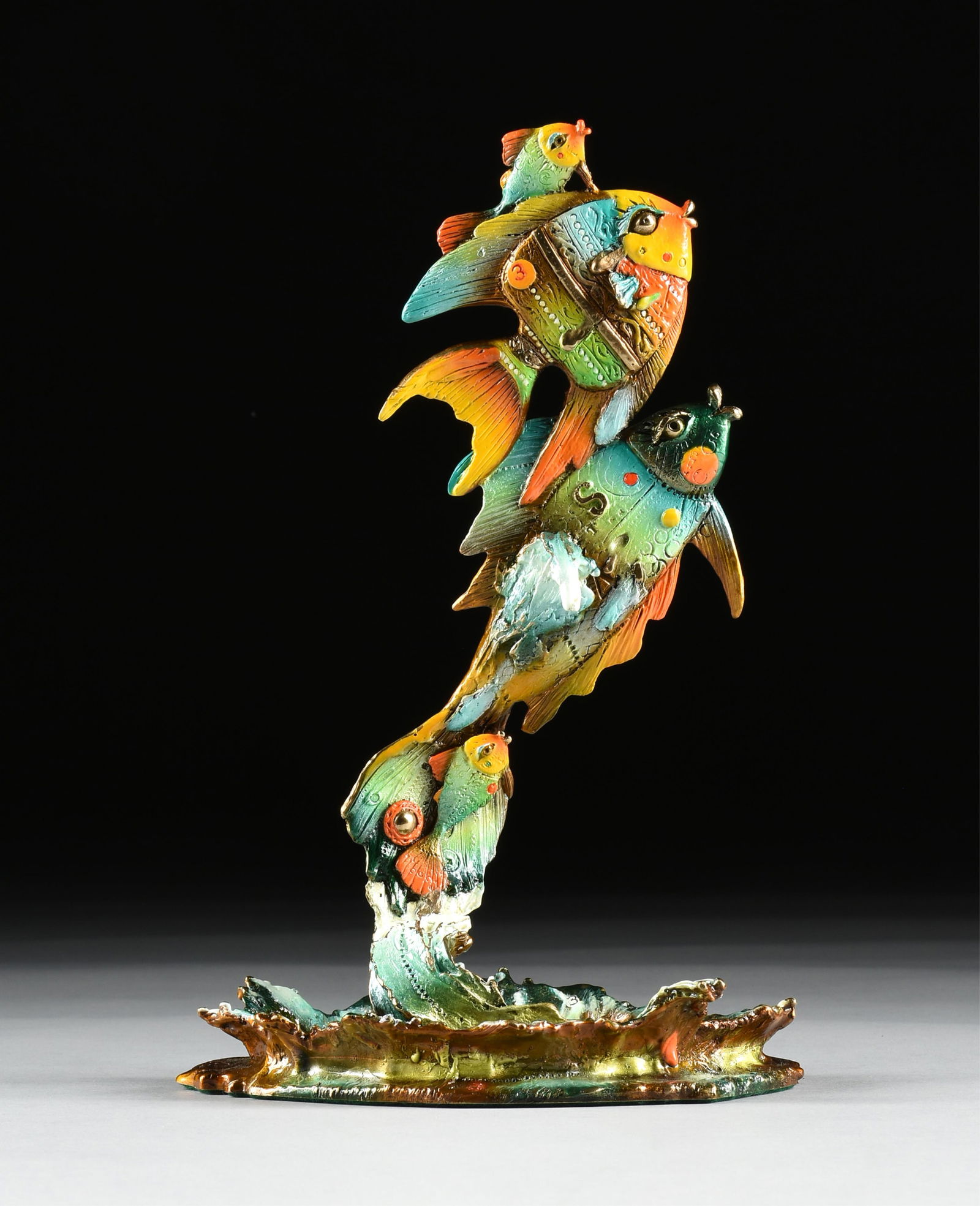 NANO LOPEZ (Colombian b. 1955) A SCULPTURE, "Henry, Stella, and the Twins," 2014 (1 of 9)