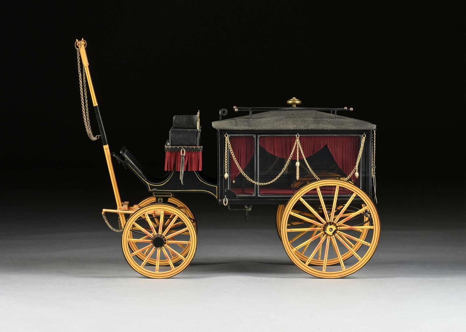 DALE FORD (American b. 1934) A MINIATURE HEARSE COACH, 20TH CENTURY (1 of 10)