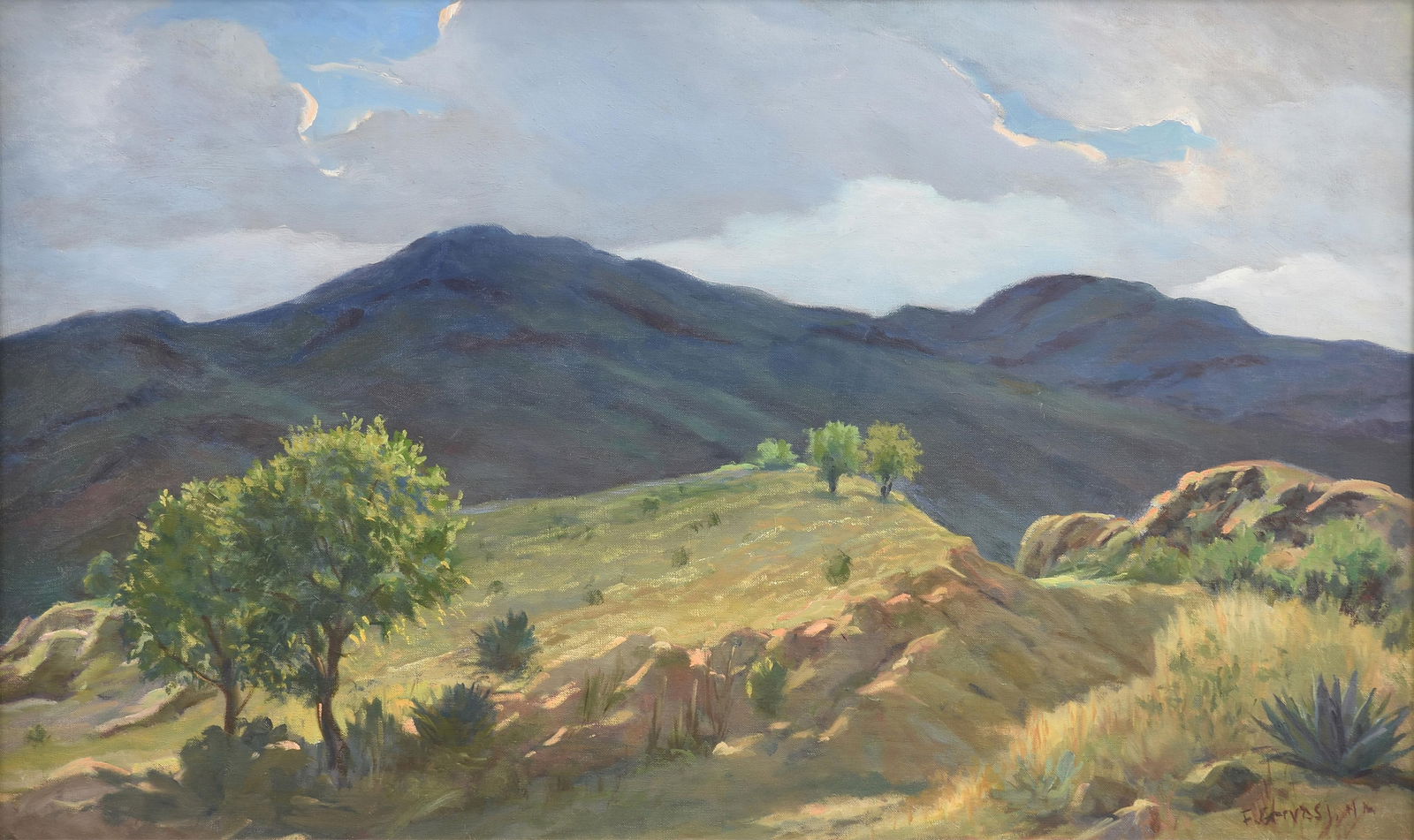 FRANK GERVASI (American/Texas 1895-1986) A PAINTING, "Ranch Land," 20TH CENTURY (1 of 15)