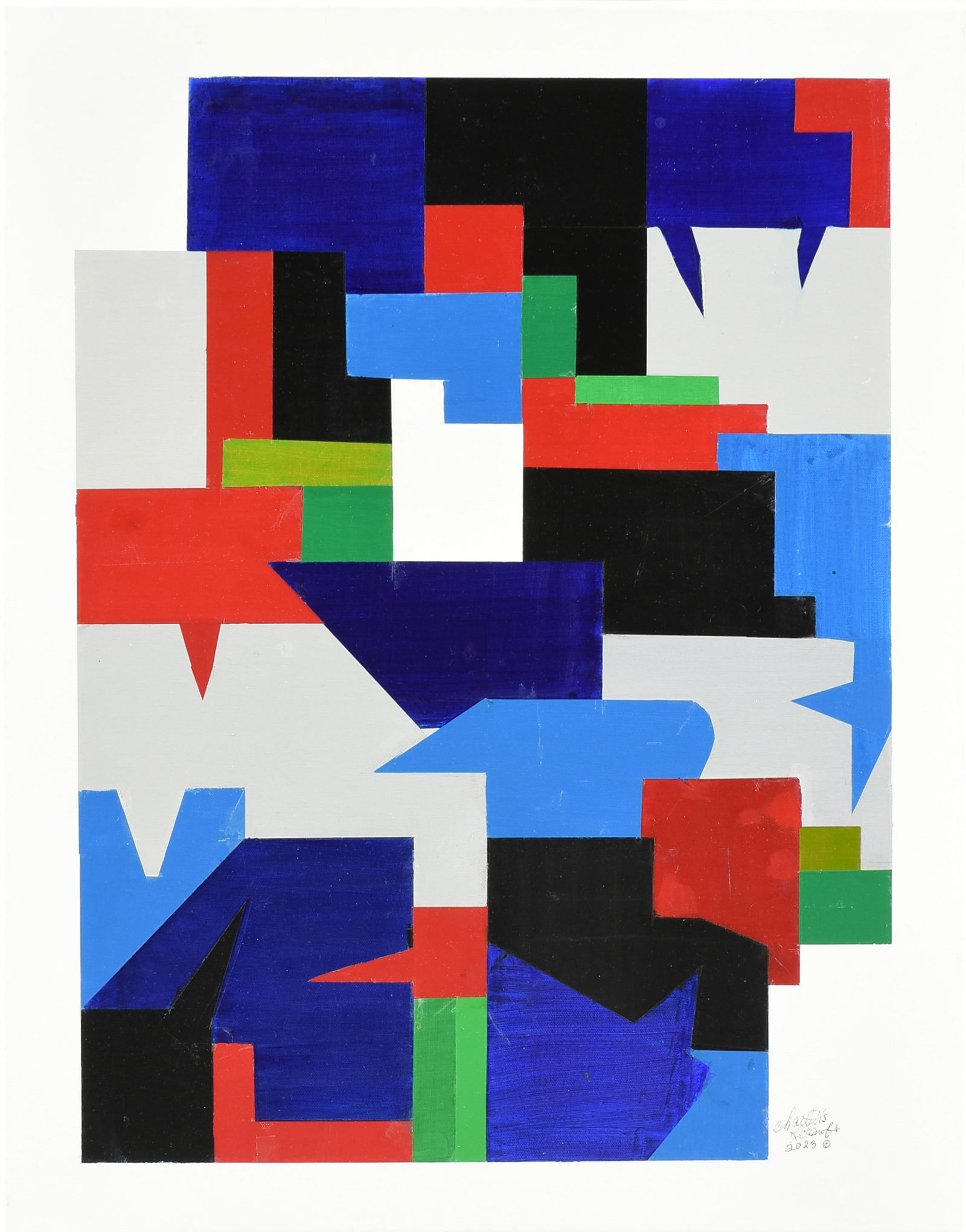 CHARLOTTE KLEBANOFF (American/Texas b. 1925) A PAINTING, "Colors and Shapes (Untitled)," 2023 (1 of 10)