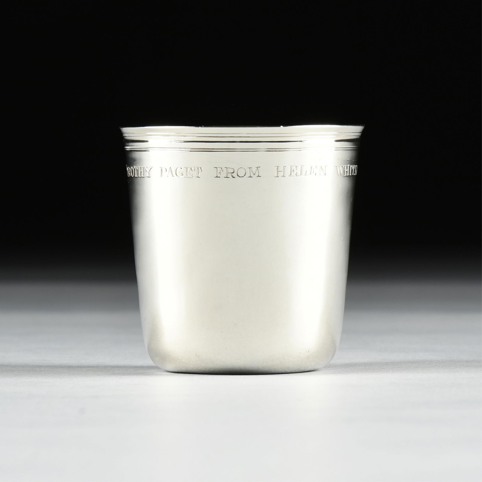 A LOUIS XVI SILVER TIMBALE FORM CUP BY PIERRE-ANTOINE FAMECHON, MASTER SILVERSMITH, PARIS, LATE (1 of 5)