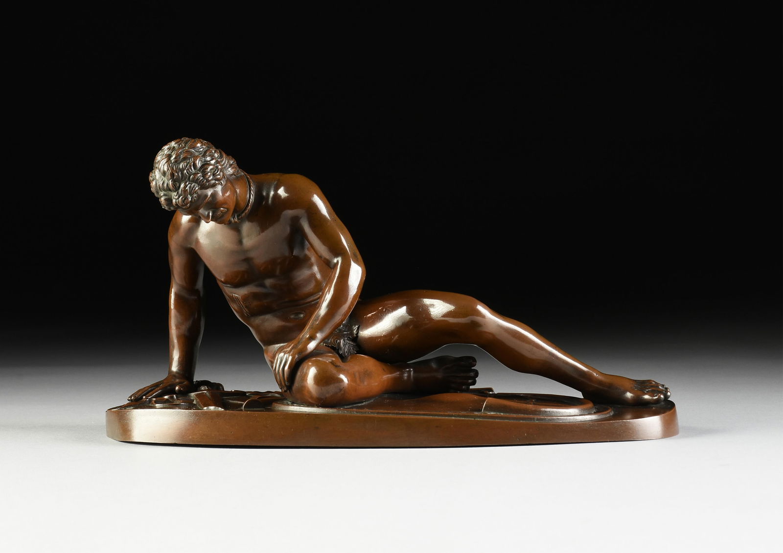 CONTINENTAL SCHOOL, A SCULPTURE, "Dying Gaul," 20TH CENTURY (1 of 8)
